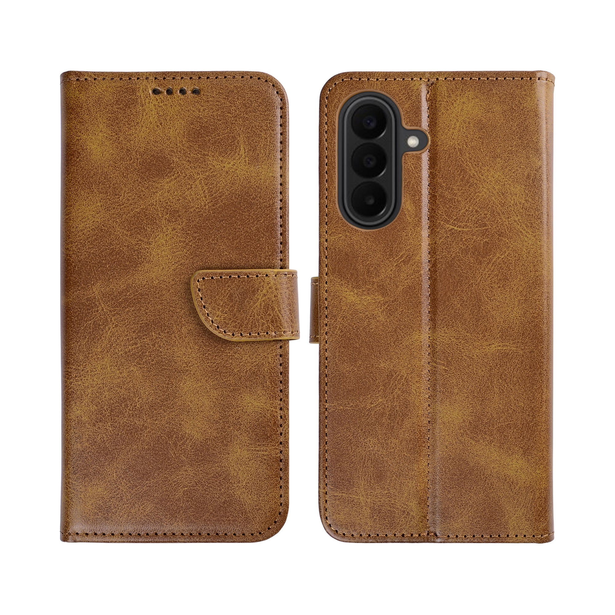 Rixus Buchhülle für Samsung Galaxy A27 Light Brown – Bild 3