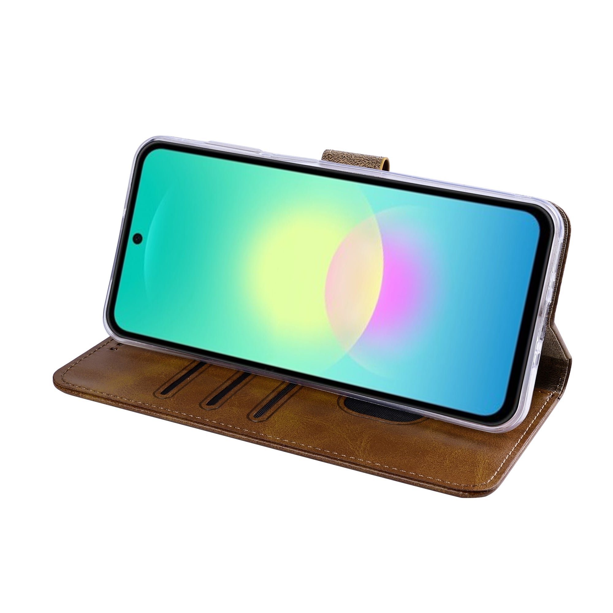Rixus Buchhülle für Samsung Galaxy A27 Light Brown – Bild 6