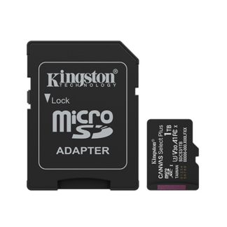 Kingston 1TB Canvas Select Plus MicroSD Memory Card 100R A1 C10 Card mit Adapter Black