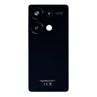 Akkudeckel mit Kameraglas für Xiaomi Redmi Note 13 Pro 4G 23117RA68G Schwarz OEM