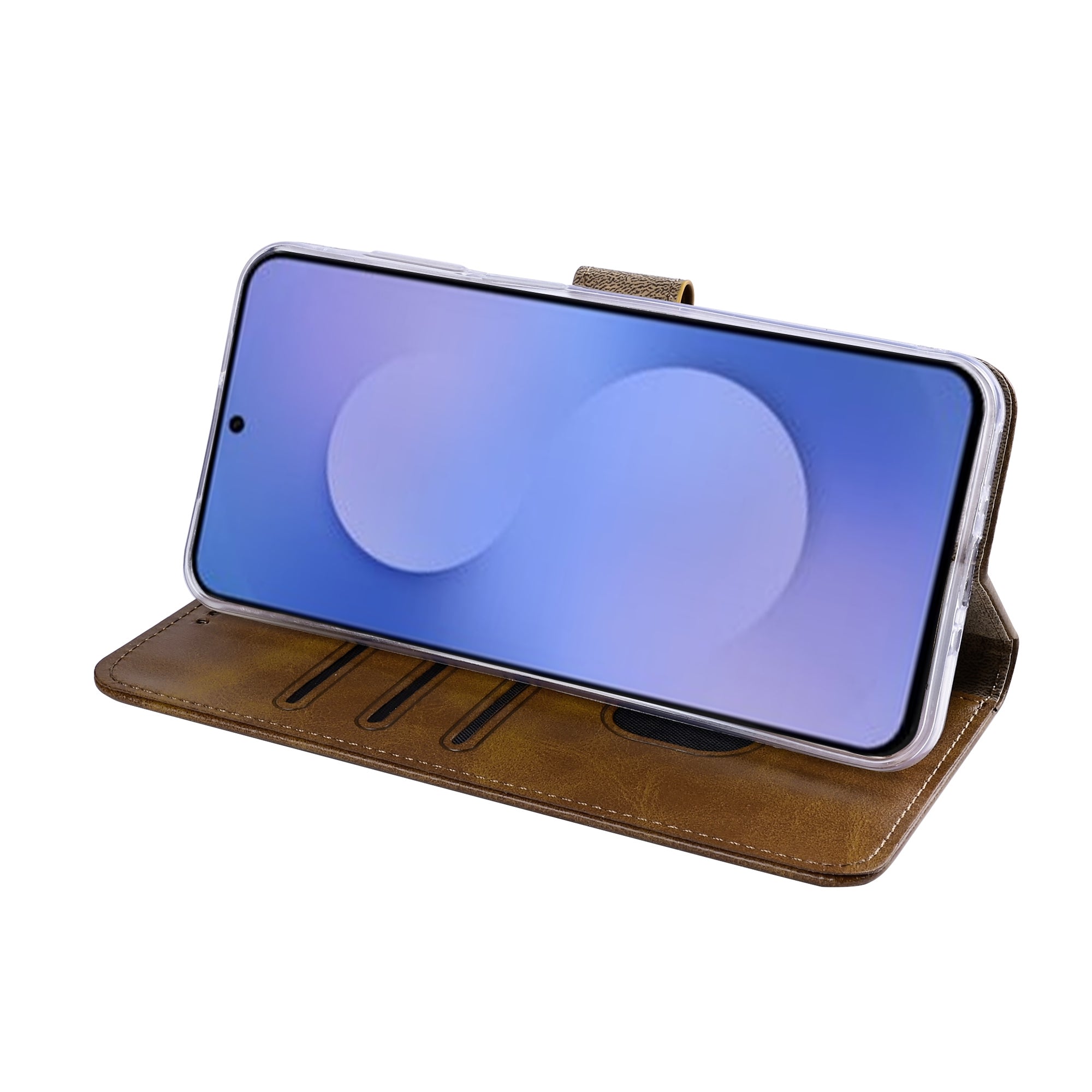 Rixus Buchhülle für Samsung Galaxy S26 FE Light Brown – Bild 6