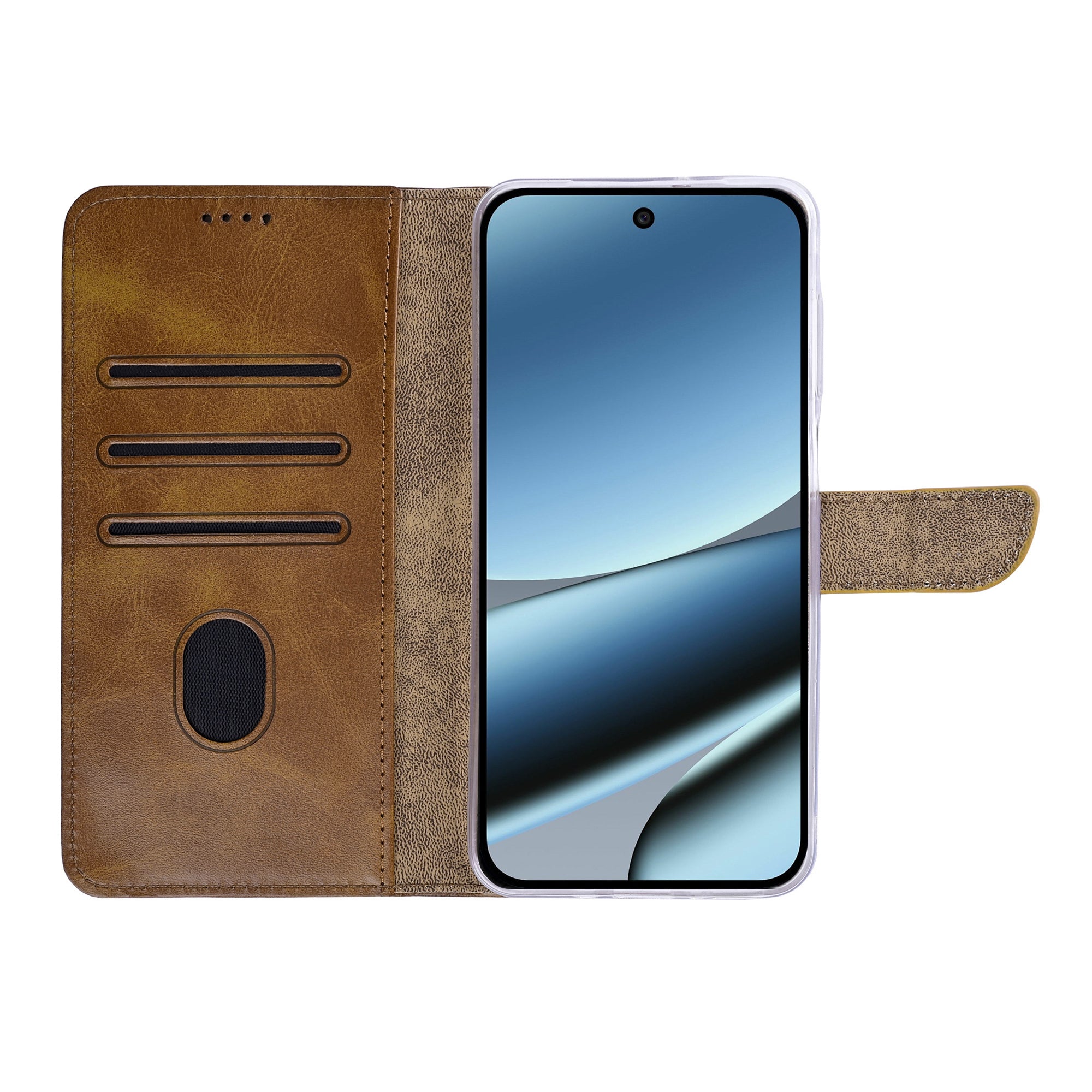 Rixus Buchhülle für Google Pixel 11 Pro Light Brown – Bild 5