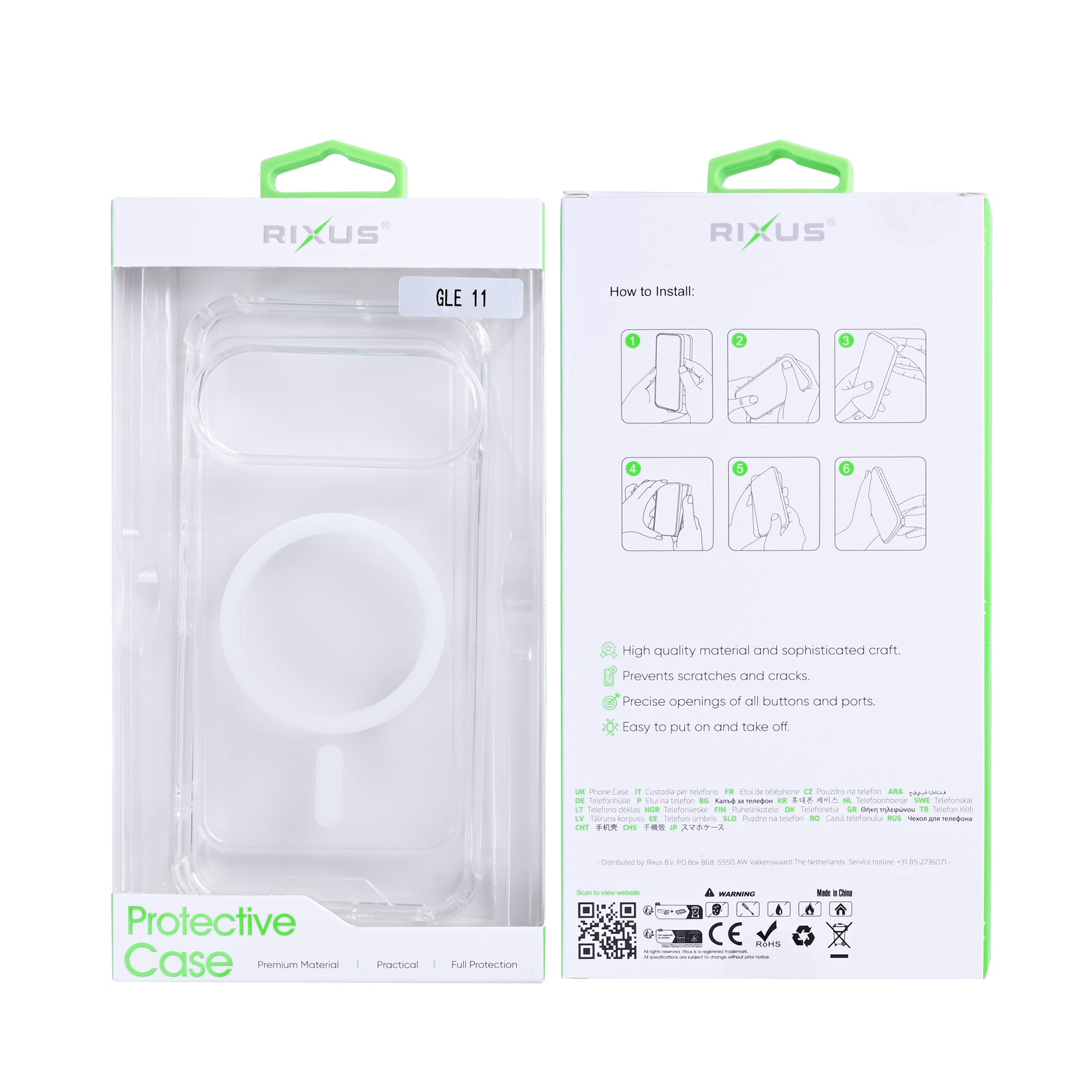 Rixus Anti-Burst Hülle mit MagSafe kompatibel für Google Pixel 11 Transparent – Bild 6