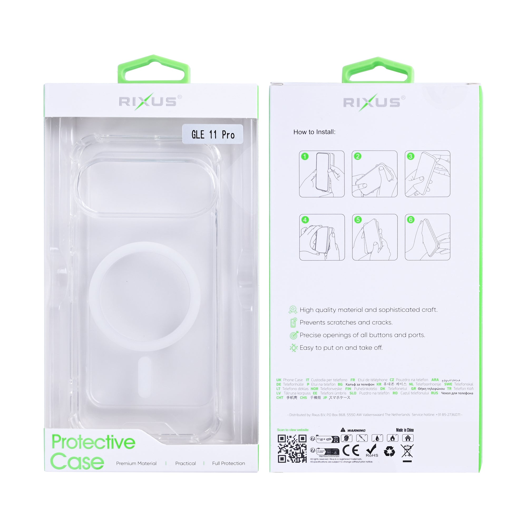 Rixus Anti-Burst Hülle mit MagSafe kompatibel für Google Pixel 11 Pro Transparent – Bild 6