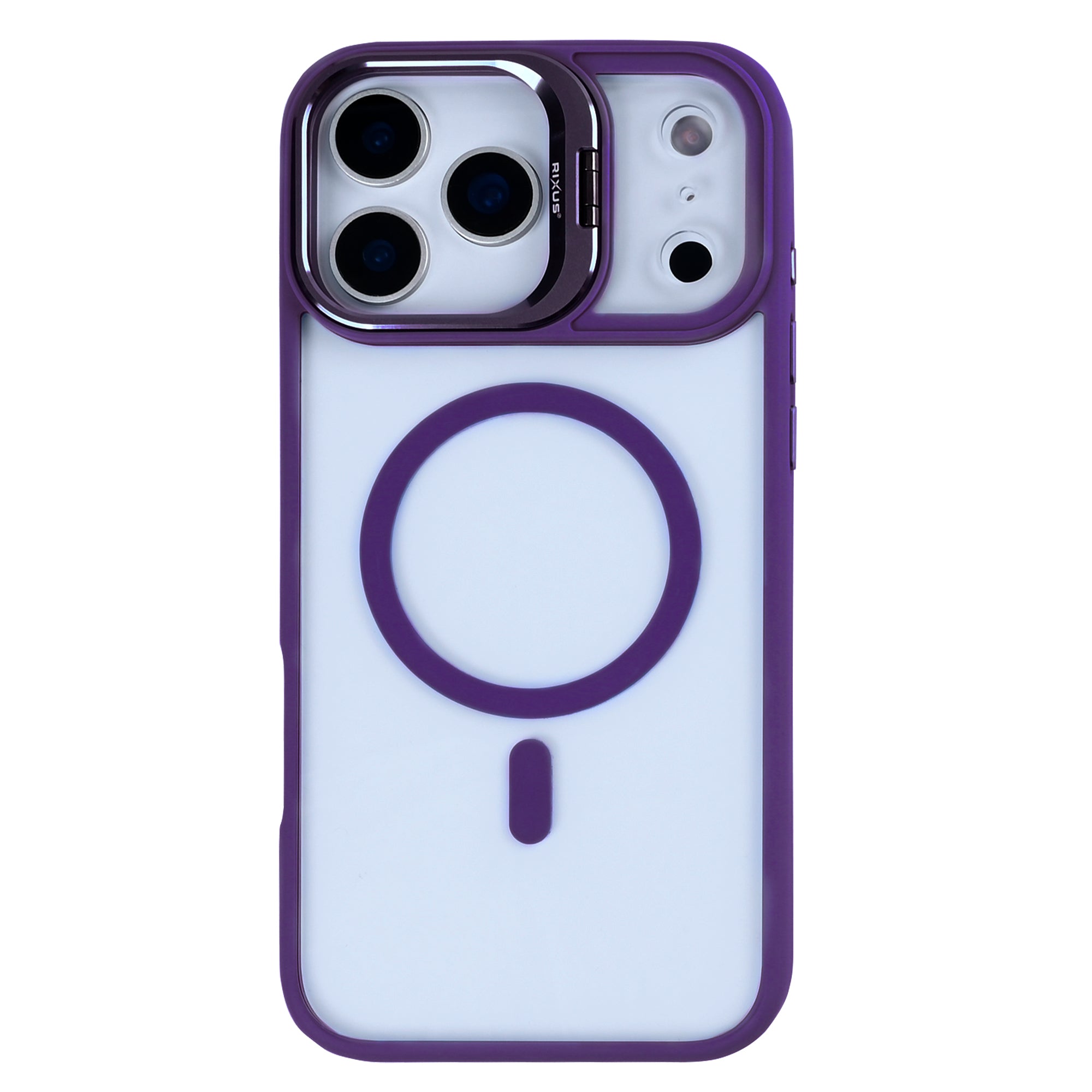Rixus Classic 03 Hülle mit MagSafe kompatibel für Apple iPhone 17 Pro, 18 Pro Dunkellila