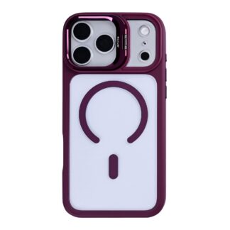 Rixus Classic 03 Hülle mit MagSafe kompatibel für Apple iPhone 17 Pro Max, 18 Pro Max Dunkelpink