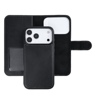 Rixus Duo magnetische abnehmbare Wallet-Hülle für Apple iPhone 17 Pro, 18 Pro Schwarz
