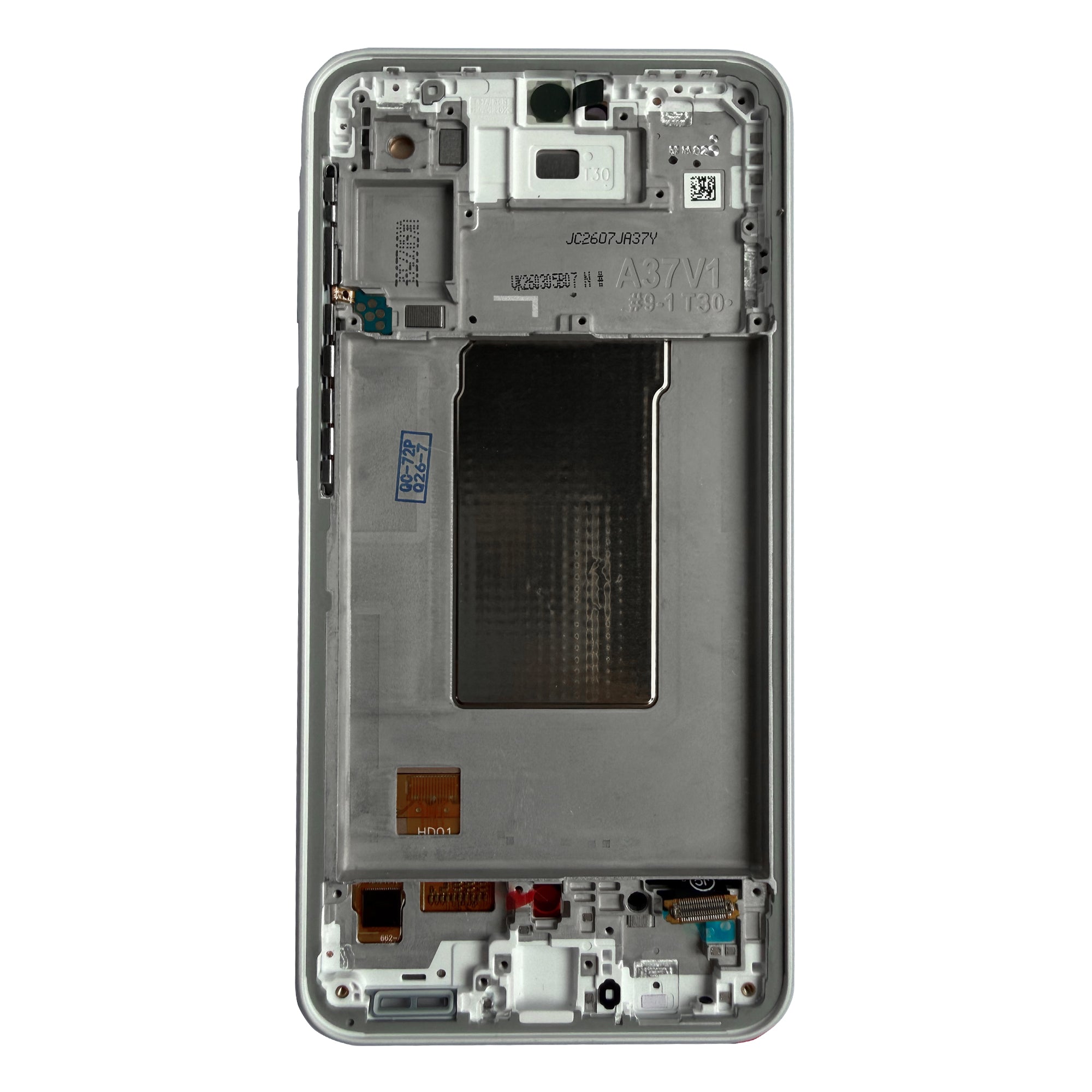 Samsung Galaxy A37 A376B Display und Touchscreen-Digitizer mit Rahmen White Soft-OLED – Bild 2
