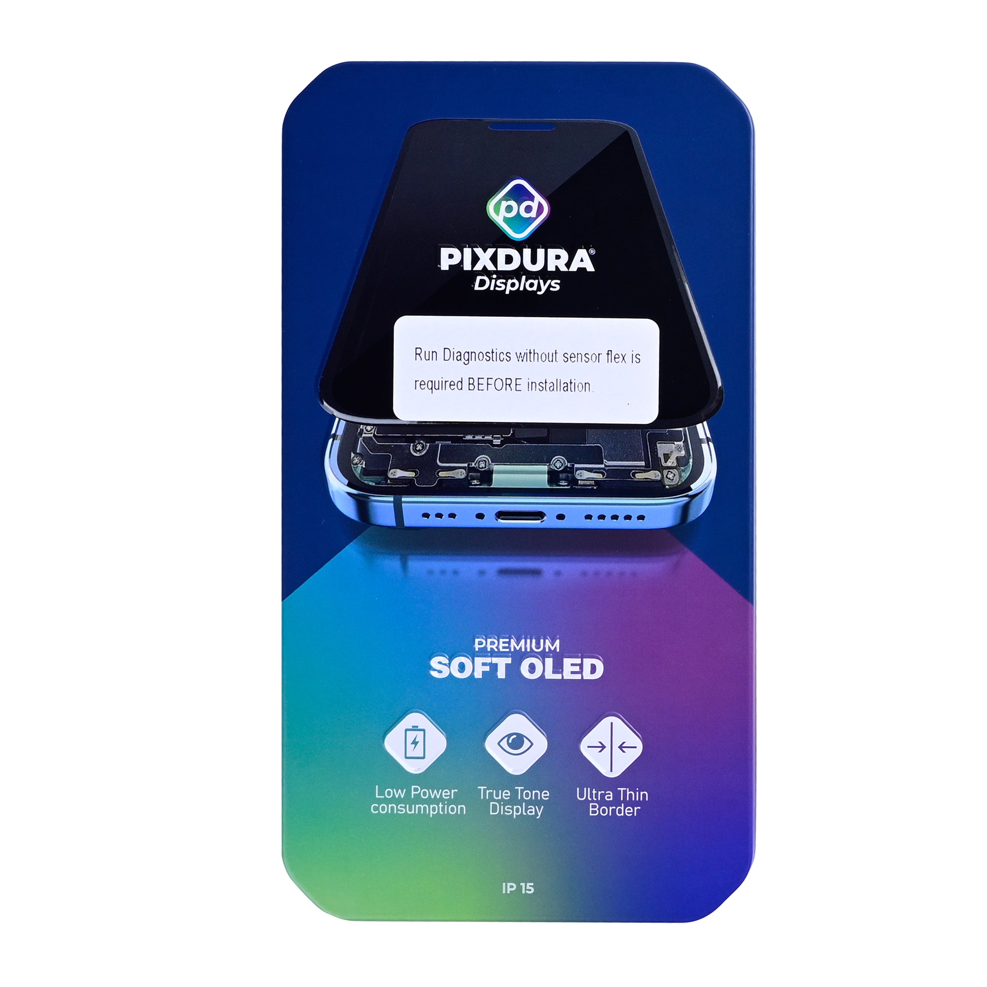 PIXDURA für Apple iPhone 15 Display und Touchscreen-Digitizer Soft-OLED (Run Diagnostics) (60Hz) – Bild 6
