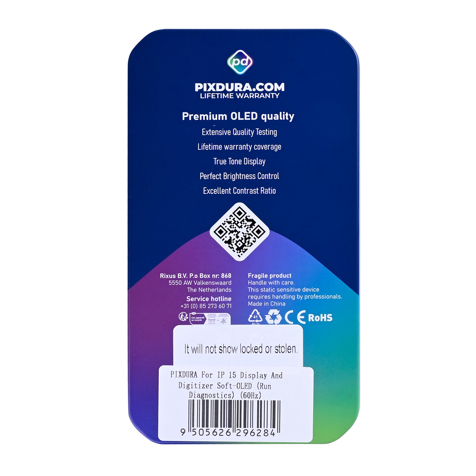 PIXDURA für Apple iPhone 15 Display und Touchscreen-Digitizer Soft-OLED (Run Diagnostics) (60Hz) – Bild 7