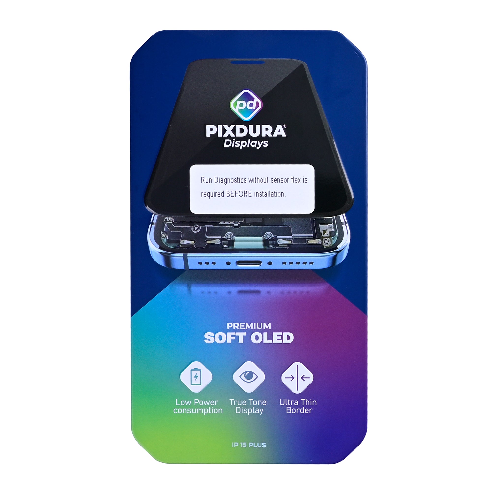 PIXDURA Display für iPhone 15 Plus Soft OLED diagnosefähig 60Hz – Bild 6