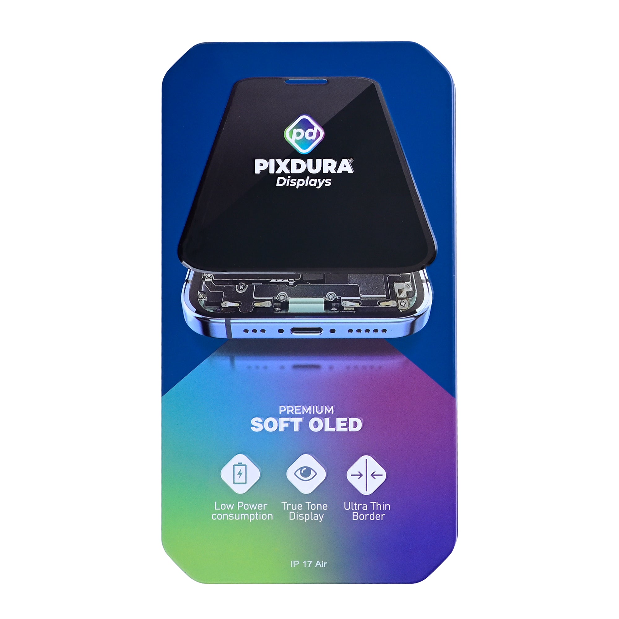 PIXDURA Display für iPhone 17 Air Soft OLED Premium 120Hz Touchscreen – Bild 6