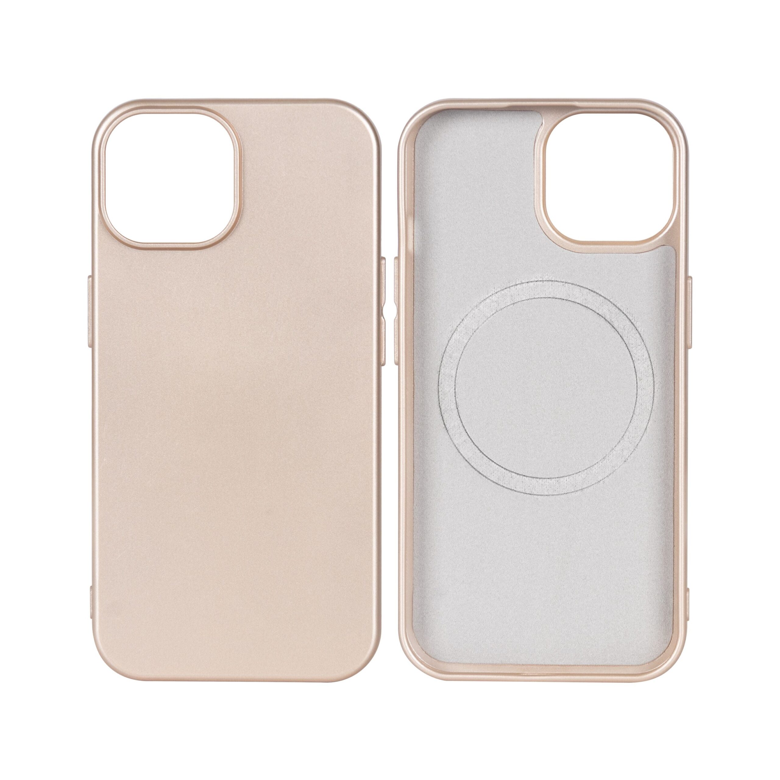 Rixus Soft TPU Handyhülle mit MagSafe kompatibel für Apple iPhone 13 Pro Gold – Bild 3