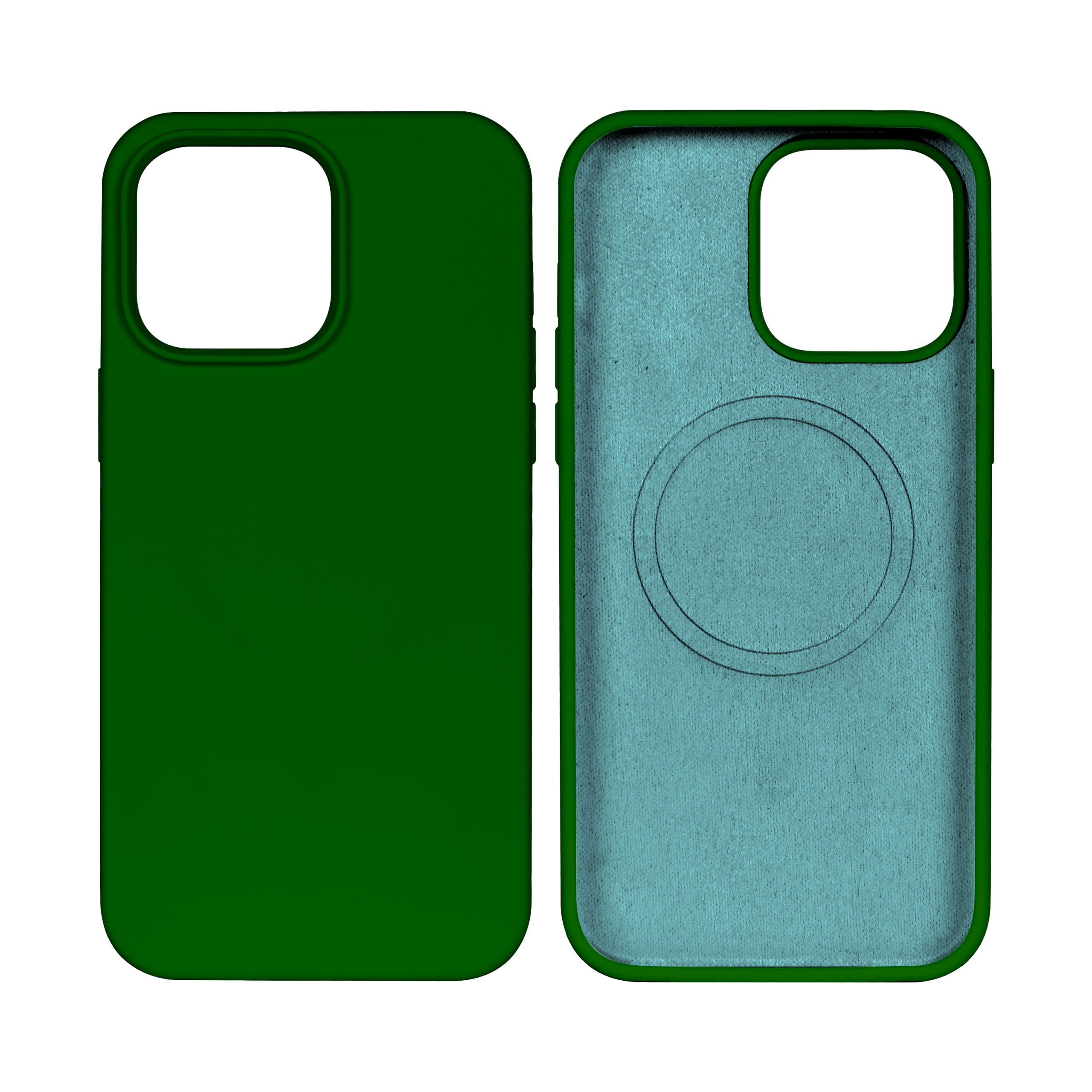 Rixus Soft TPU Handyhülle mit MagSafe kompatibel für Apple iPhone 14 Plus Dark Green – Bild 3