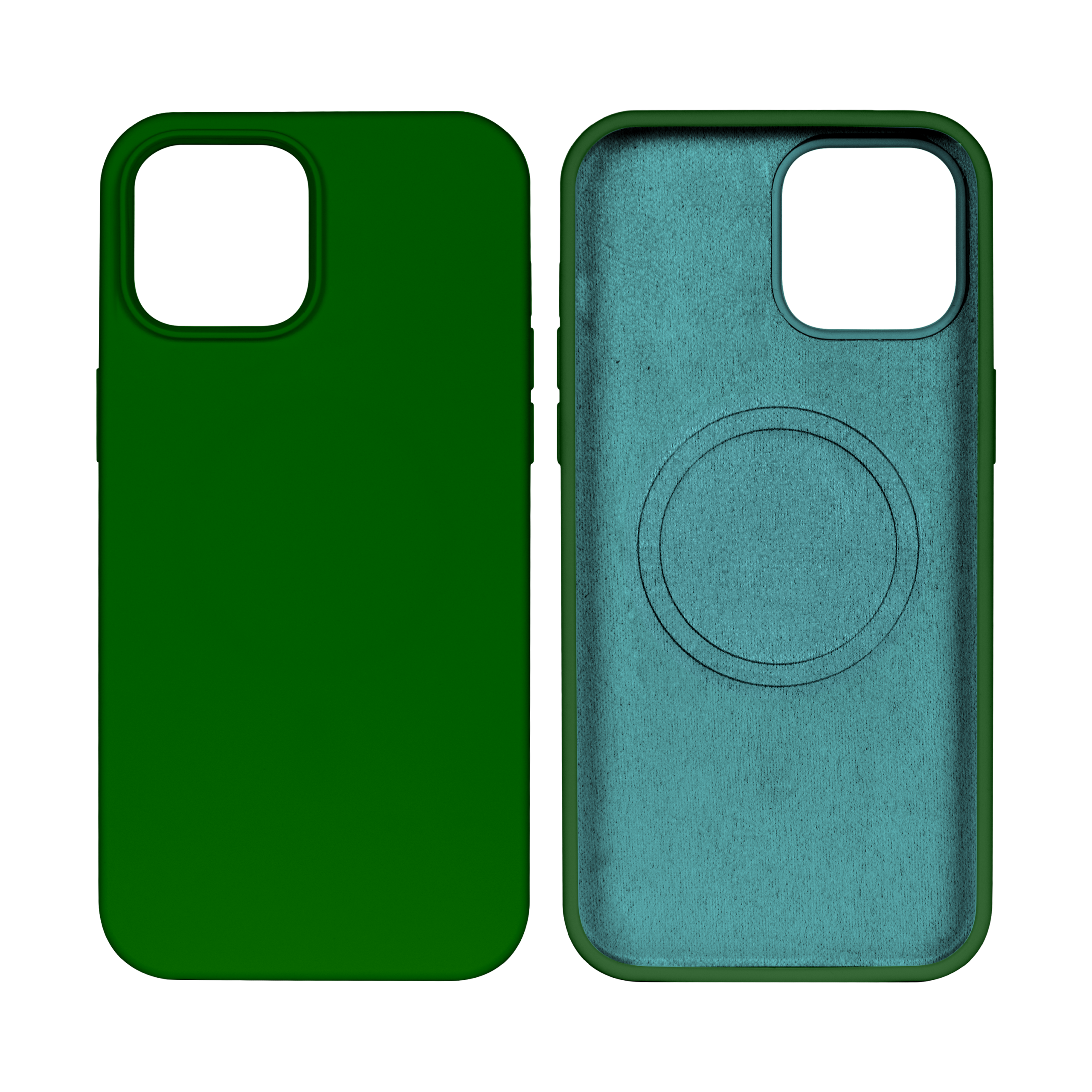 Rixus Soft TPU Handyhülle mit MagSafe kompatibel für Apple iPhone 14 Pro Dark Green – Bild 3