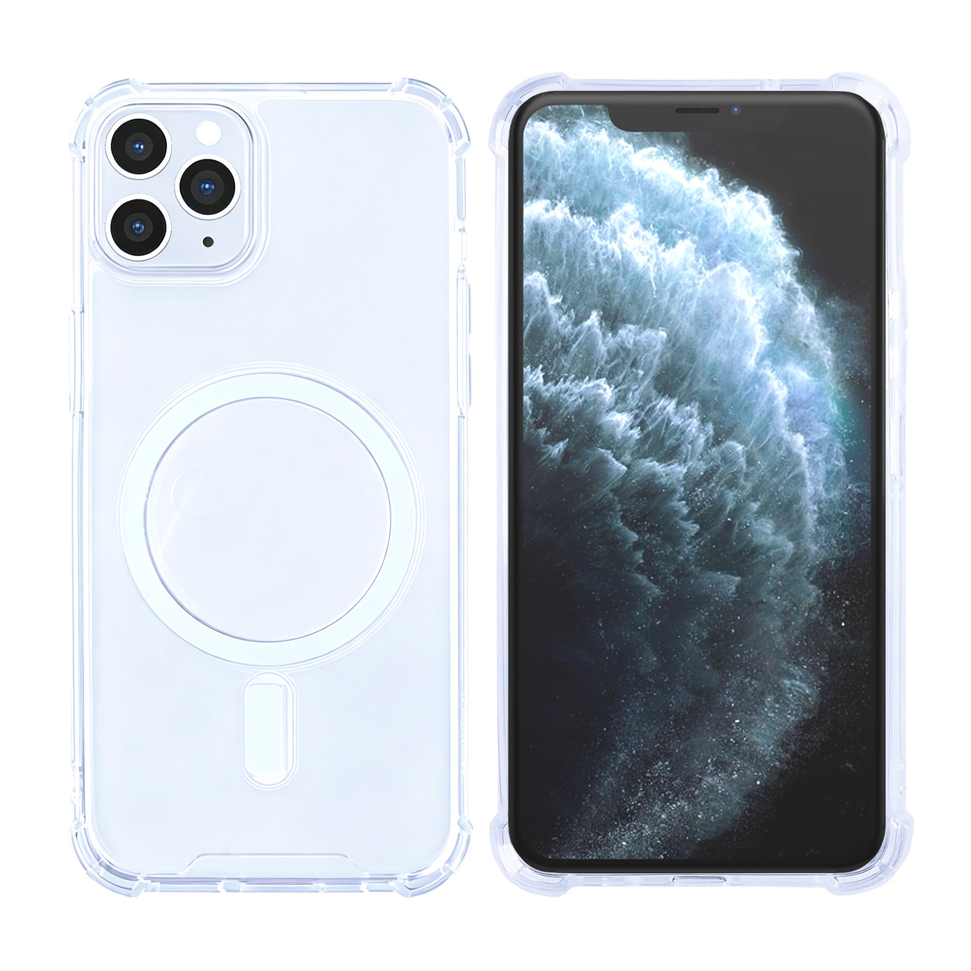 Rixus Anti-Burst Hülle mit MagSafe kompatibel für Apple iPhone 11 Pro Transparent – Bild 3