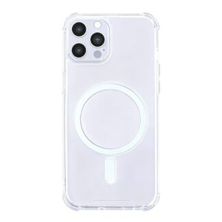 Rixus Anti-Burst Hülle mit MagSafe kompatibel für Apple iPhone 12 Pro Max Transparent