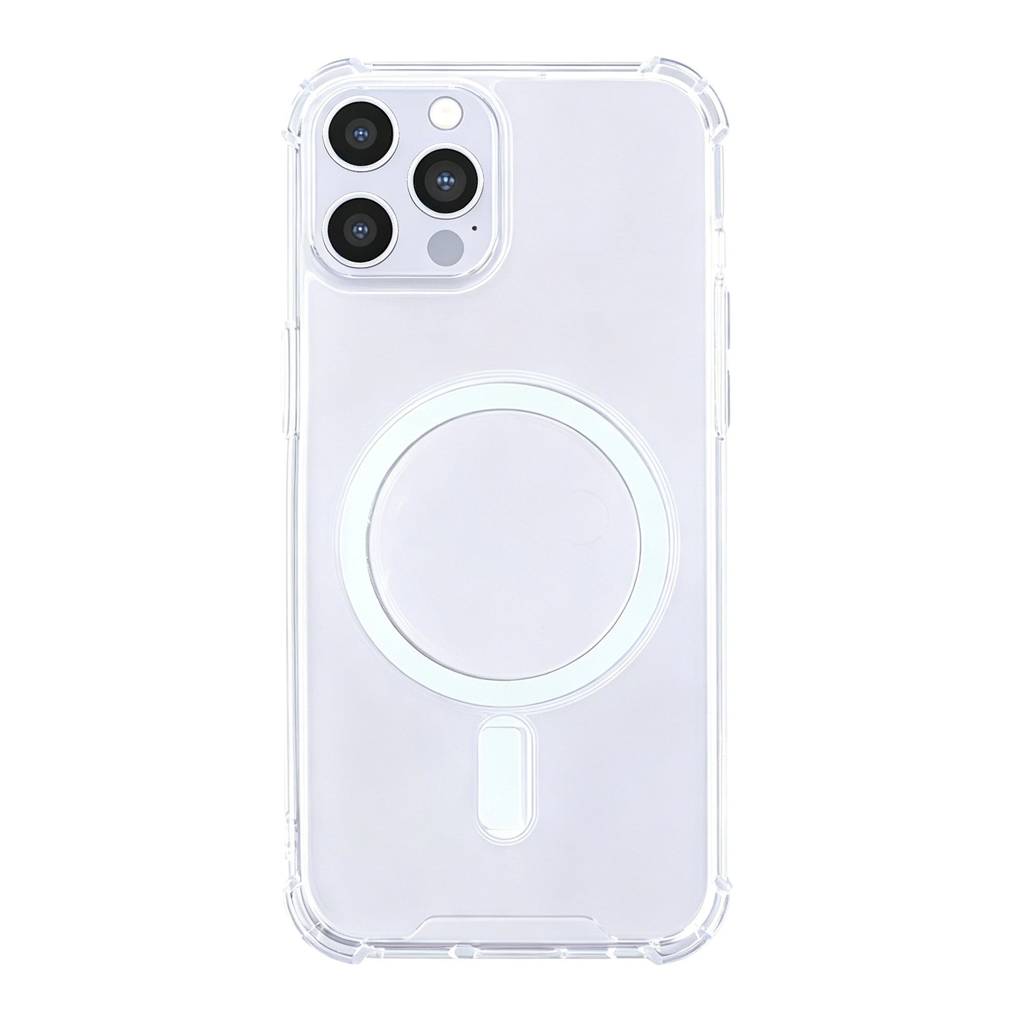 Rixus Anti-Burst Hülle mit MagSafe kompatibel für Apple iPhone 12 Pro Max Transparent