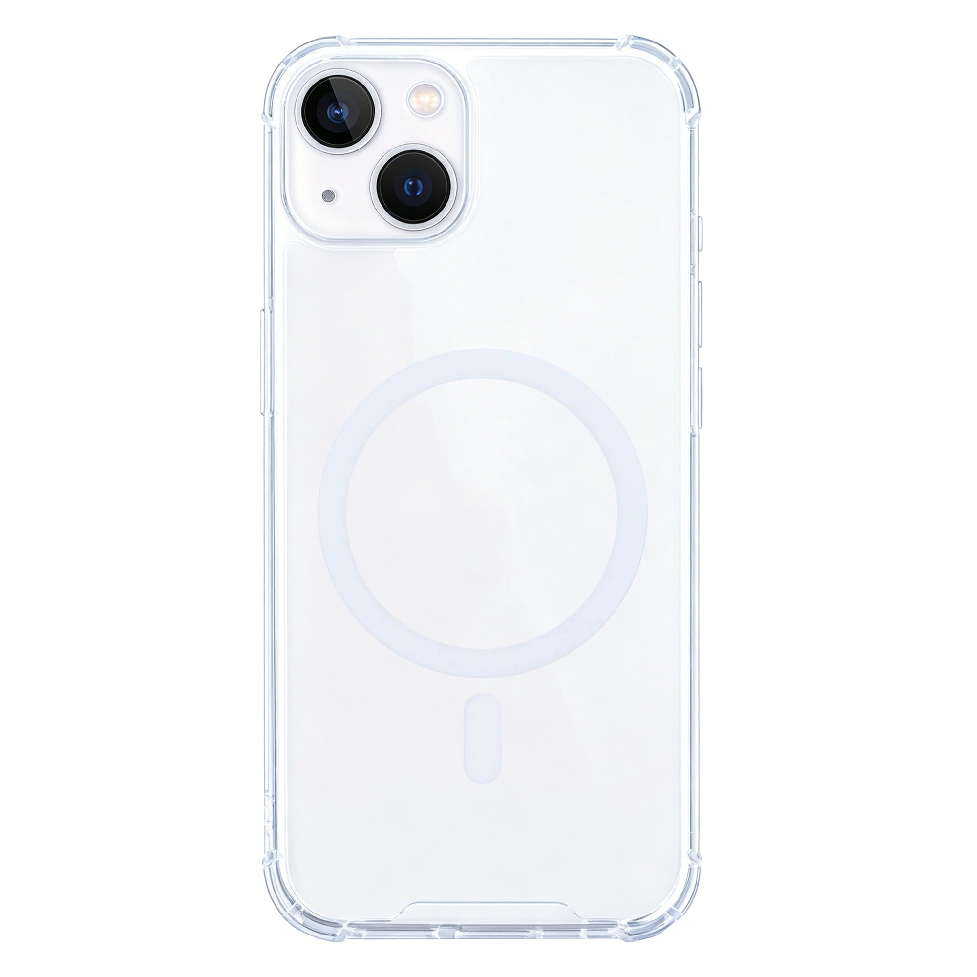 Rixus Anti-Burst Hülle mit MagSafe kompatibel für Apple iPhone 13 Transparent