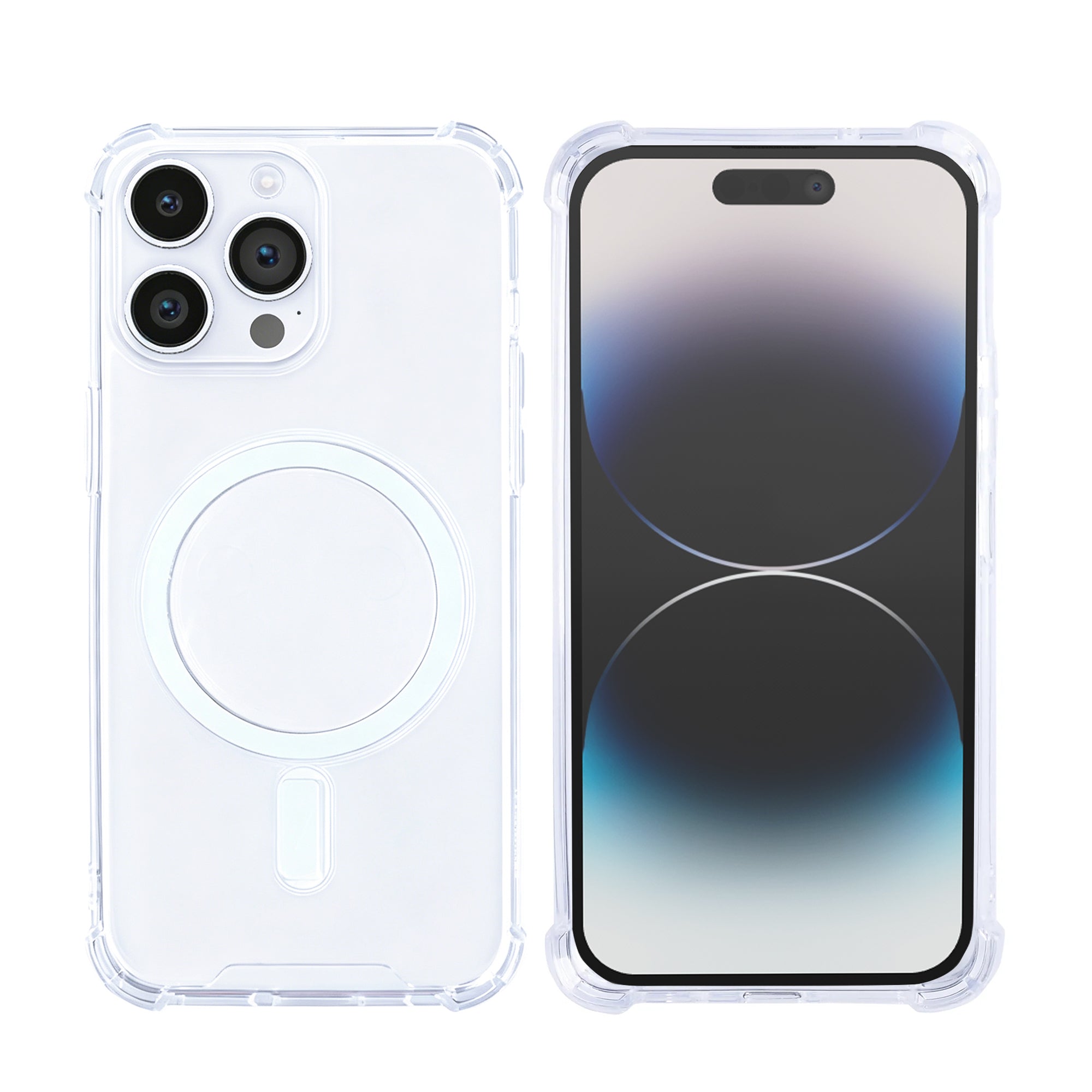 Rixus Anti-Burst Hülle mit MagSafe kompatibel für Apple iPhone 14 Pro Max Transparent – Bild 3