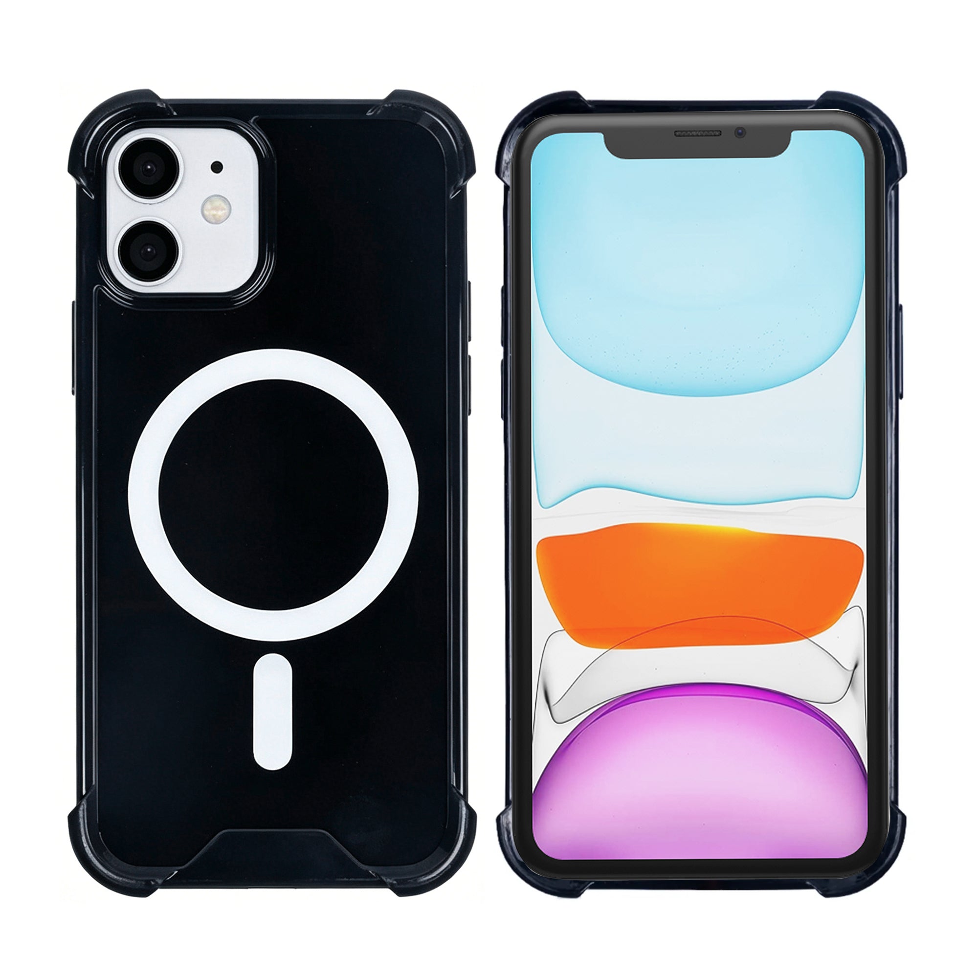 Rixus Anti-Burst Hülle mit MagSafe kompatibel für Apple iPhone 11 Black – Bild 3
