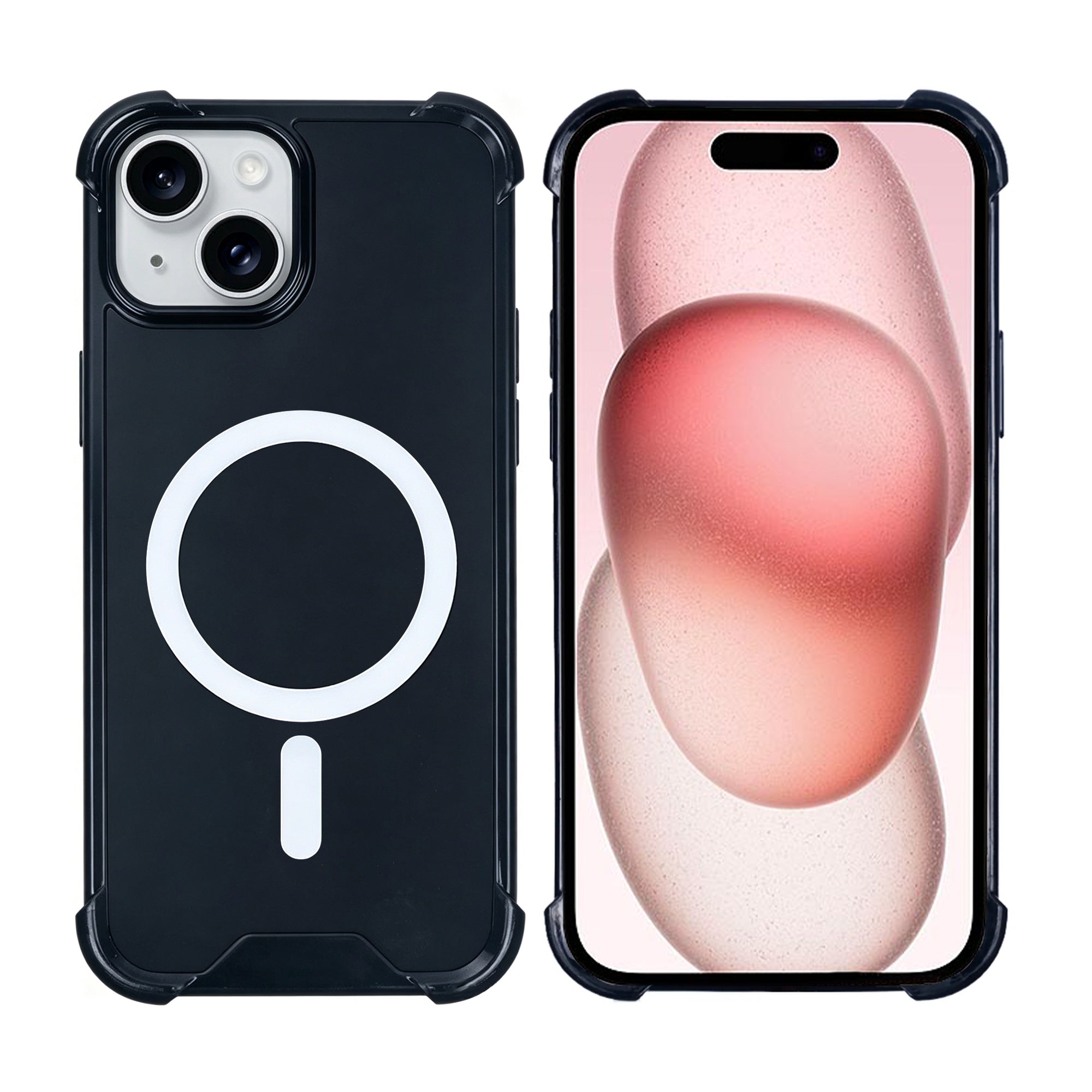 Rixus Anti-Burst Hülle mit MagSafe kompatibel für Apple iPhone 13 Black – Bild 3
