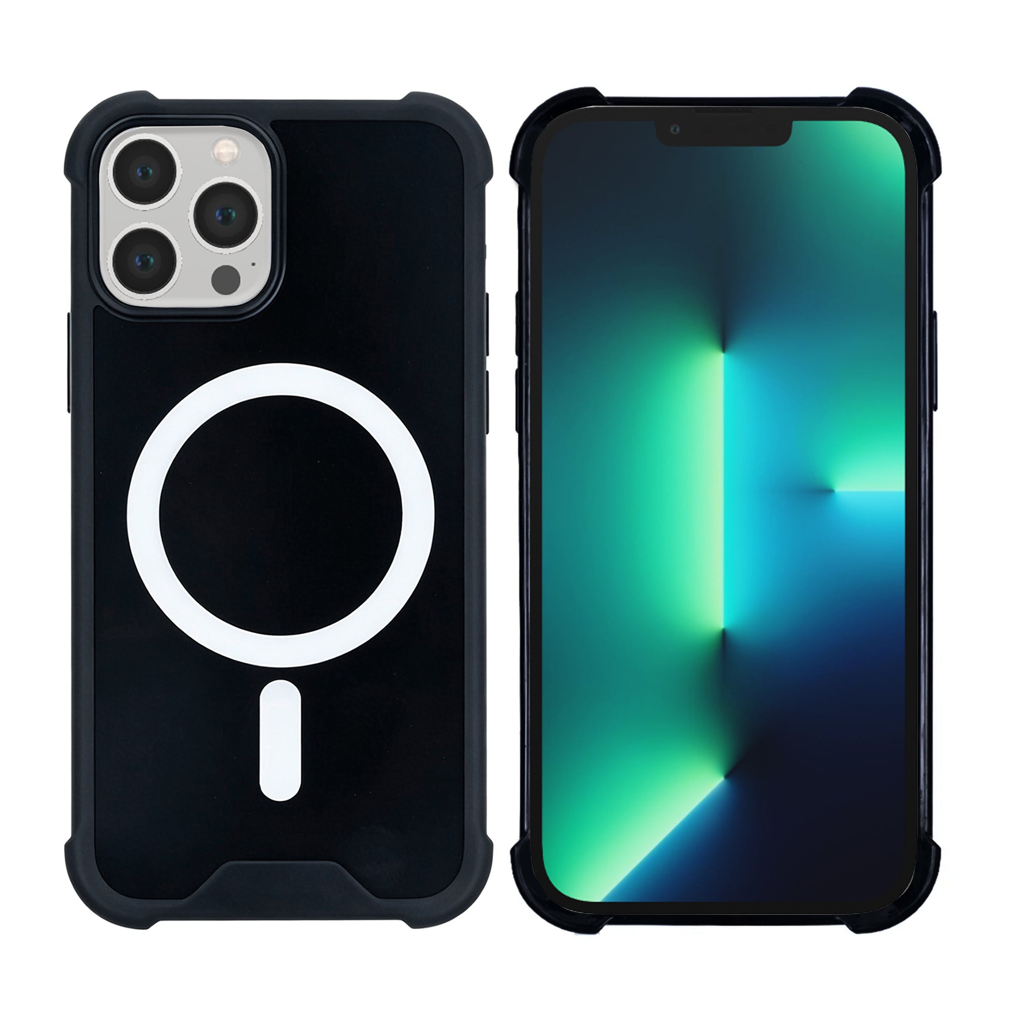 Rixus Anti-Burst Hülle mit MagSafe kompatibel für Apple iPhone 13 Pro Black – Bild 3