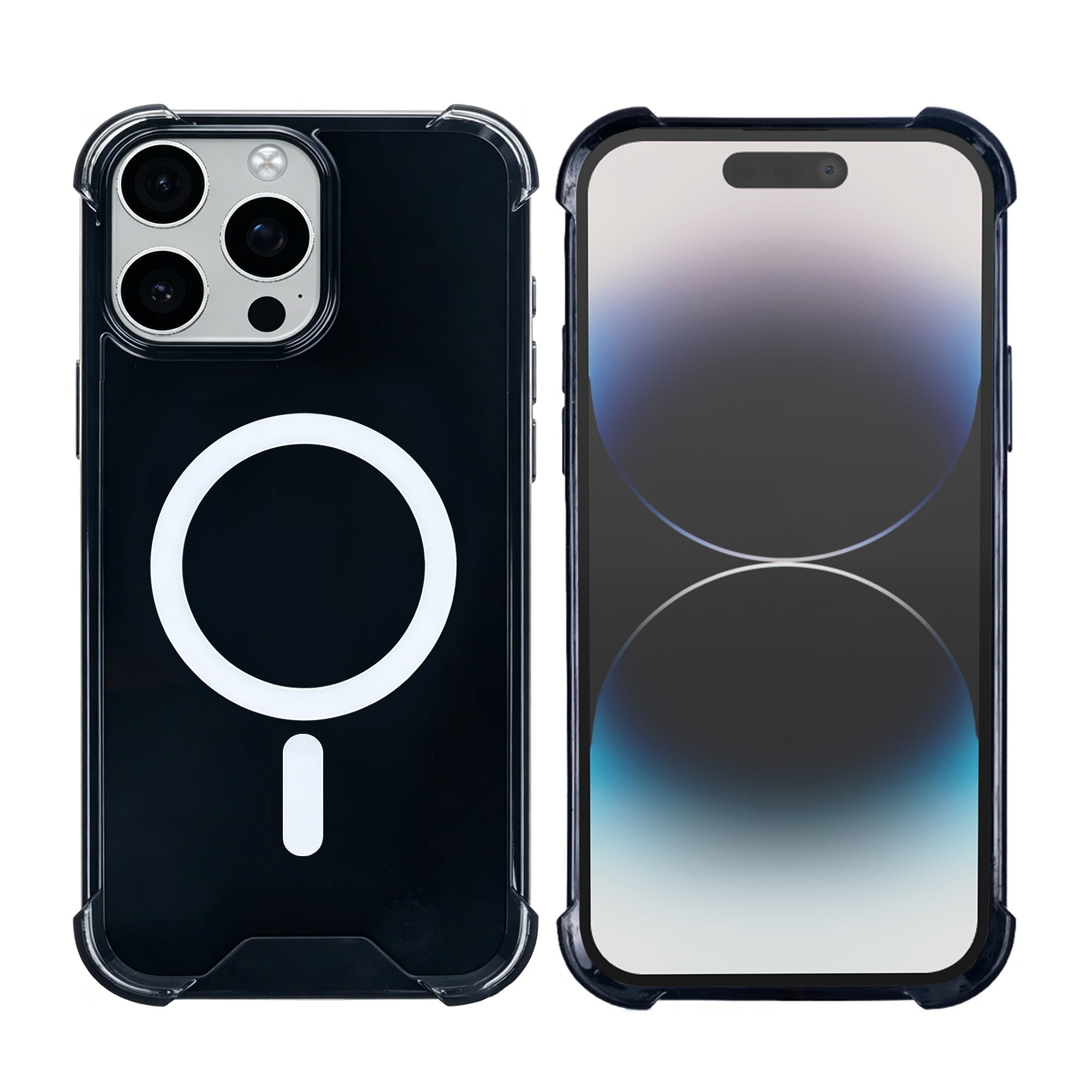 Rixus Anti-Burst Hülle mit MagSafe kompatibel für Apple iPhone 14 Pro Max Black – Bild 3