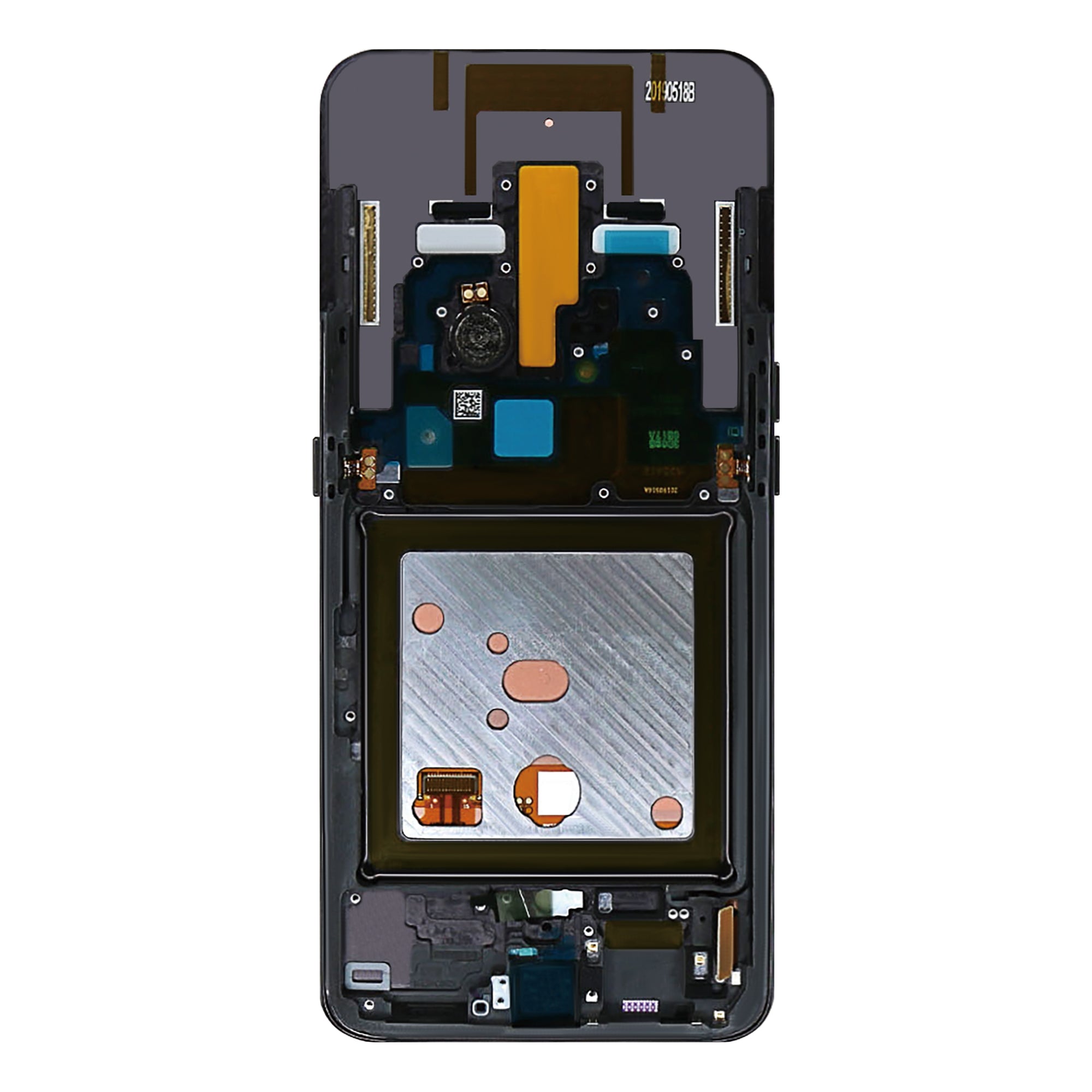 Samsung Galaxy A80 A805F Display und Touchscreen-Digitizer mit Rahmen Phantom Black Service Pack – Bild 2
