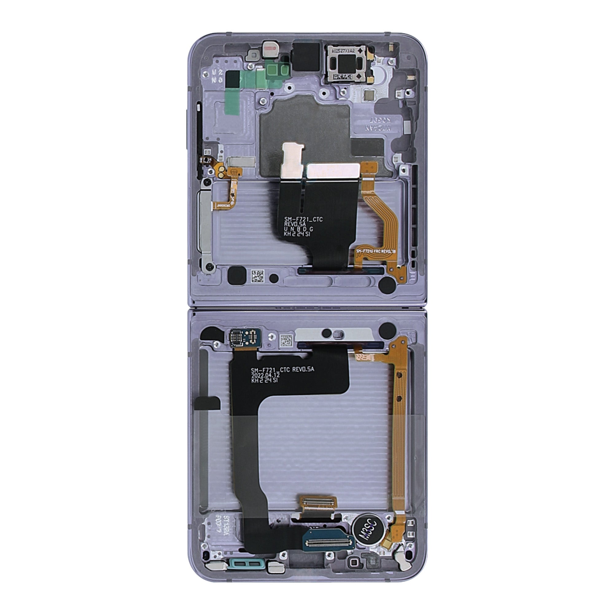 Samsung Z Flip4 Main F721B Original Service Pack Display Rahmen Bora Purple – Bild 3