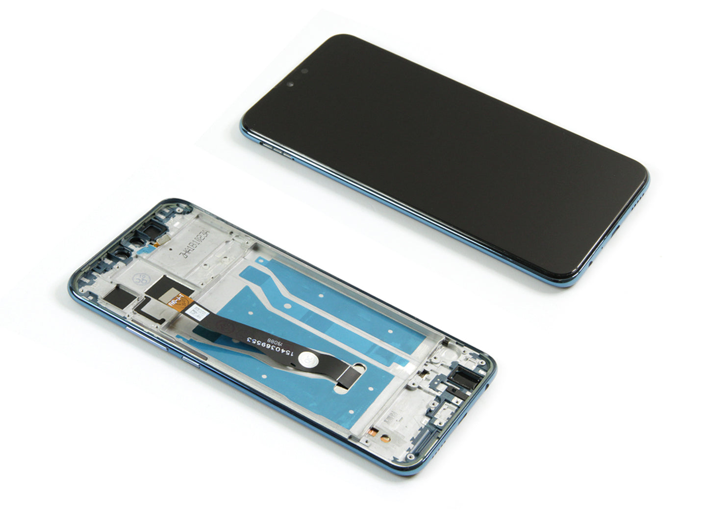 Huawei Y9 (2019) Display und Touchscreen-Digitizer mit Rahmen Sapphire Blue OEM – Bild 3