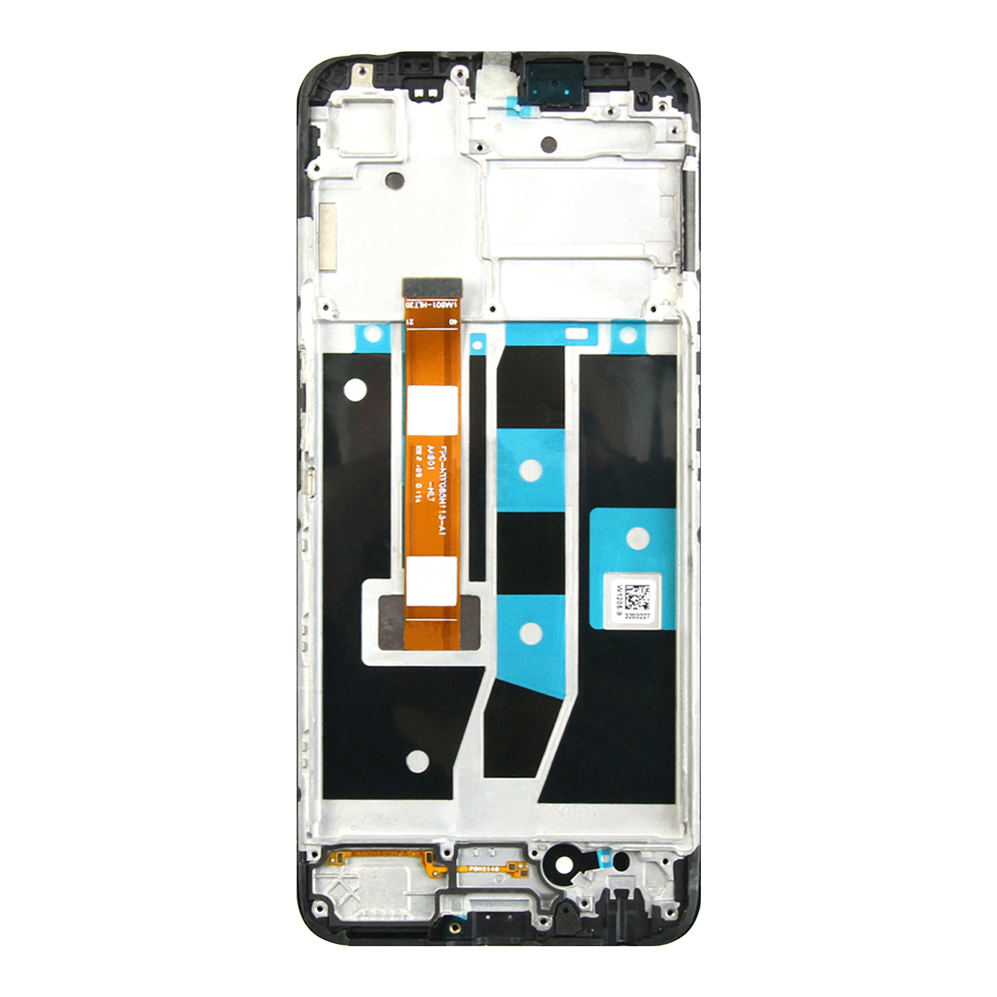 Oppo A54S Display und Touchscreen-Digitizer mit Rahmen Black OEM – Bild 3