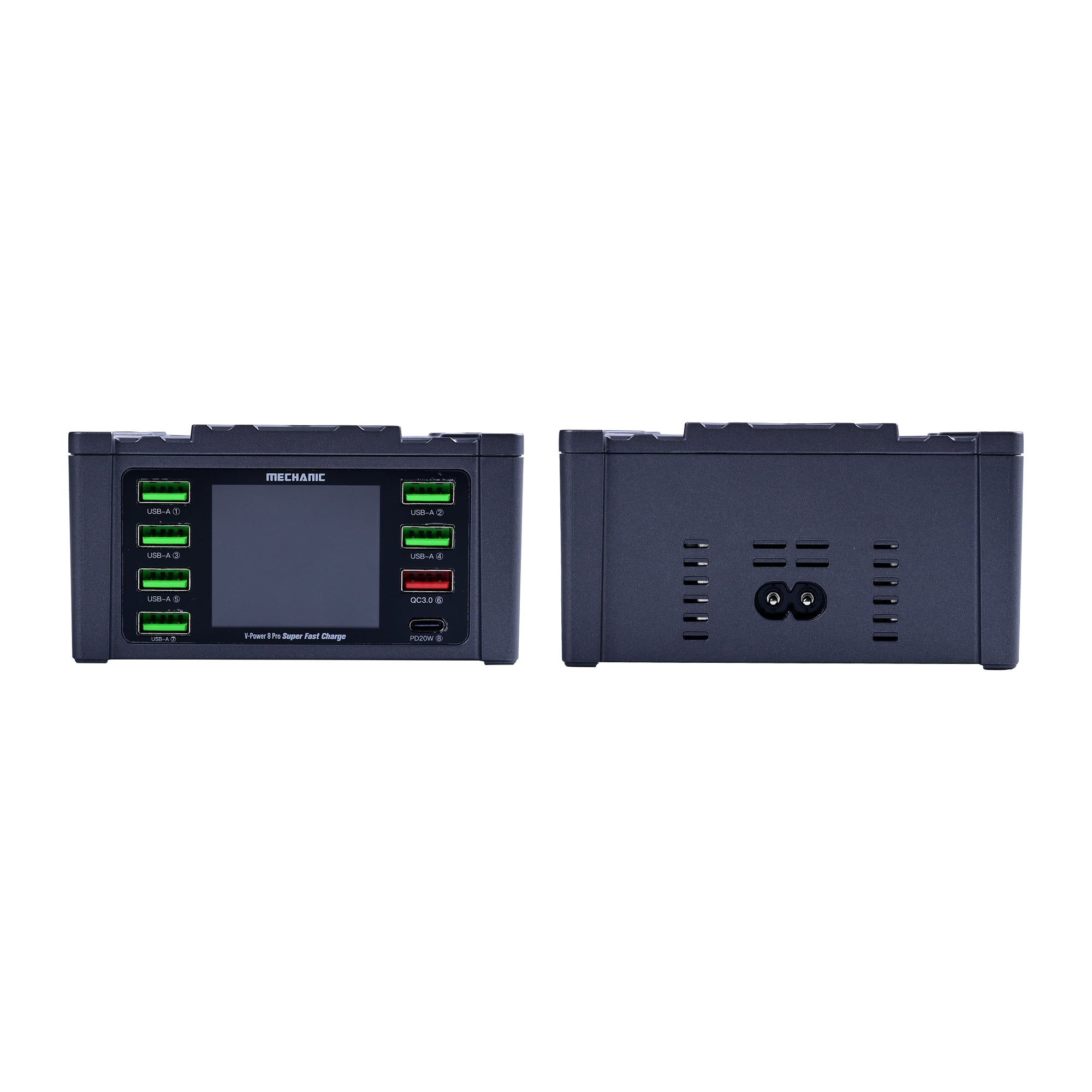 MECHANIC 8 Ports 110W Multi USB Socket Charger PD3.0 QC3.0 Fast Charging Phone Charger mit LED Display – Bild 3