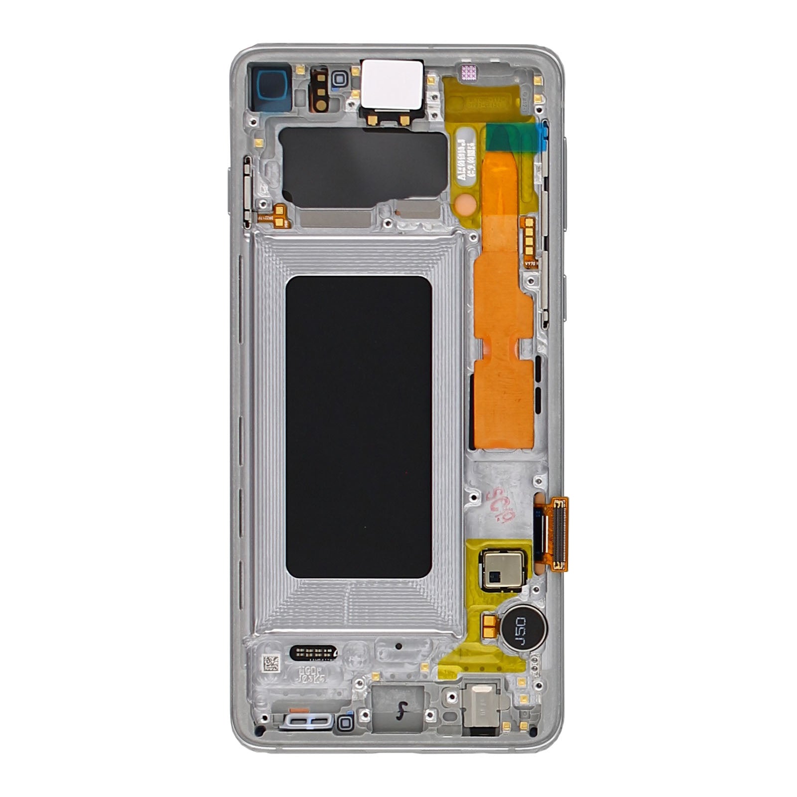 Samsung Galaxy S10 G973F Display und Touchscreen-Digitizer mit Rahmen Prism White Service Pack – Bild 2