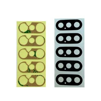 Für Apple iPhone XS Max Kameraglas Set Black OEM (5er-Pack)