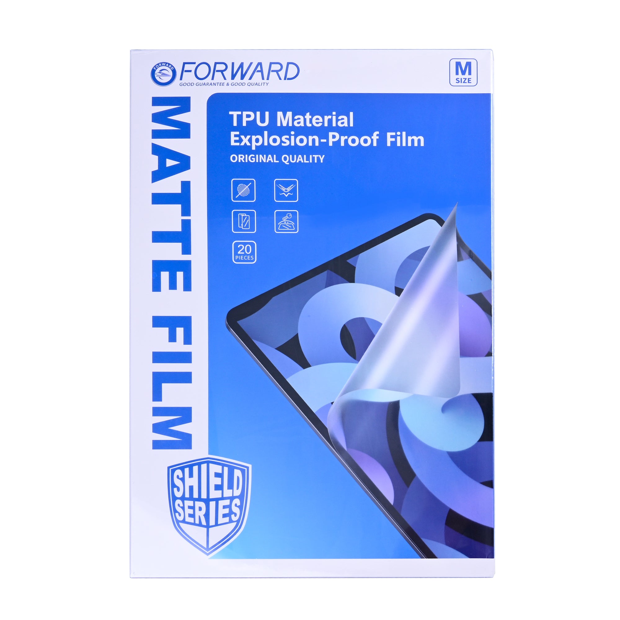 FORWARD 13 inch Anti-glare Flexible Explosion-proof Film (20er-Pack)