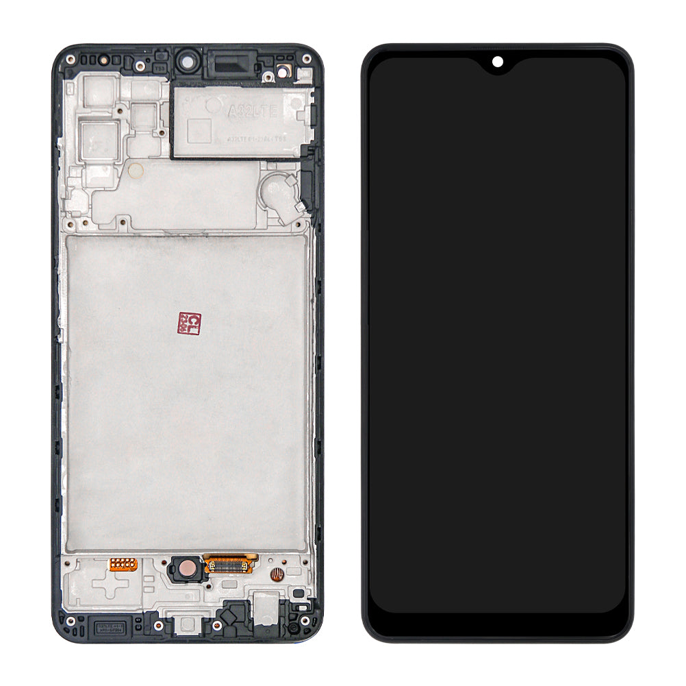Samsung Galaxy M32 M325F Display und Touchscreen-Digitizer mit Rahmen Black Soft-OLED – Bild 3