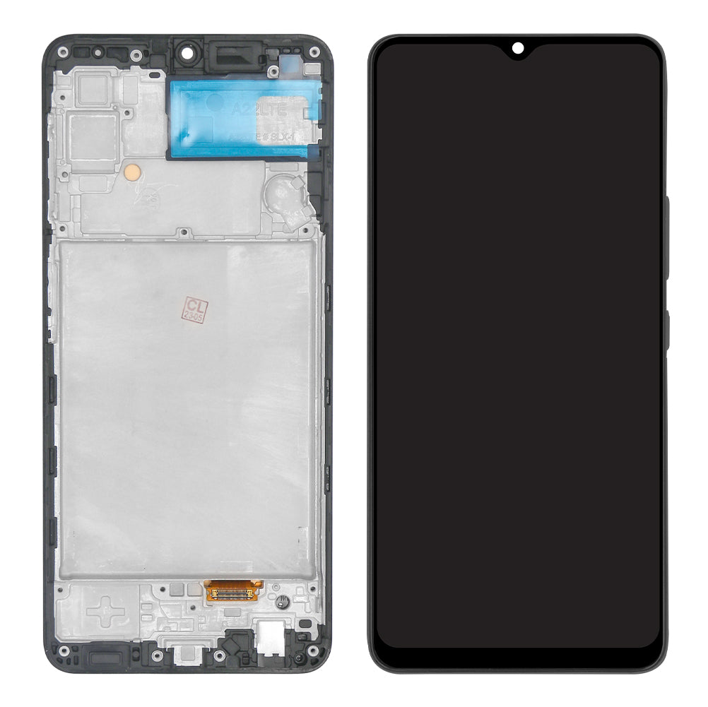 Samsung Galaxy A22 A225F Display und Touchscreen-Digitizer mit Rahmen Black Soft-OLED – Bild 3