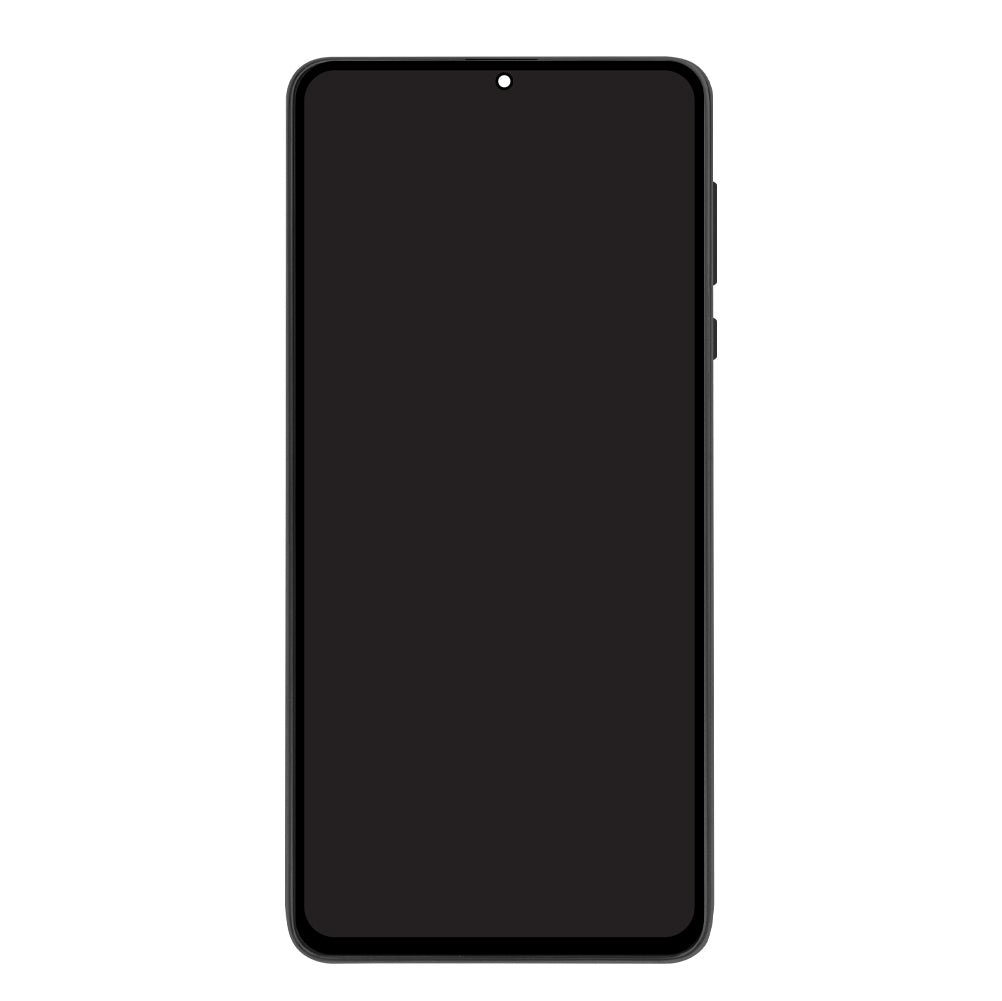 Samsung Galaxy A72 A725F Display und Touchscreen-Digitizer mit Rahmen Awesome Black Soft-OLED