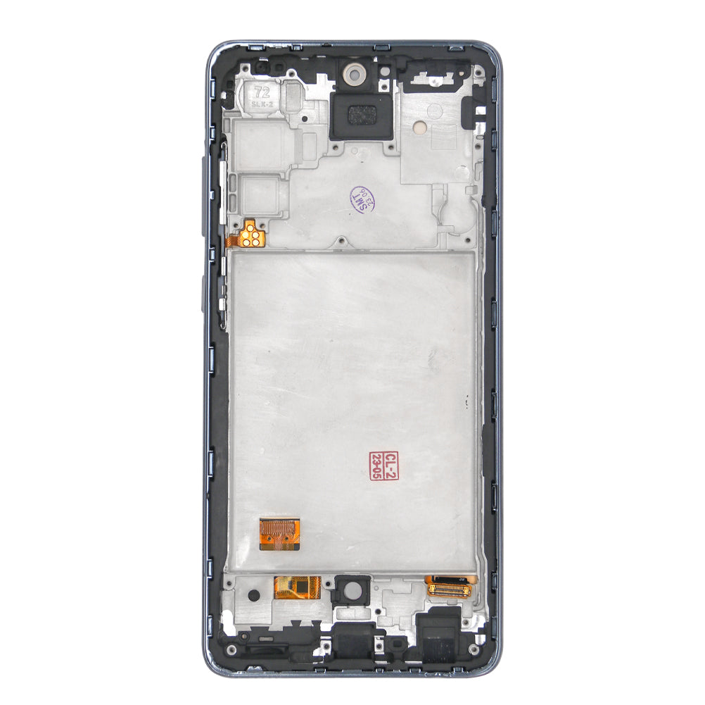 Samsung Galaxy A72 A725F Display und Touchscreen-Digitizer mit Rahmen Awesome Black Soft-OLED – Bild 2