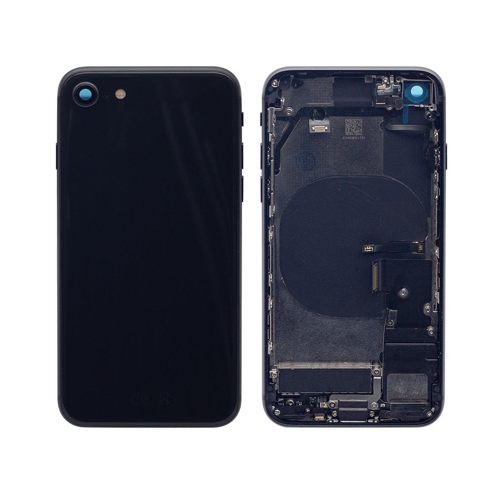 Für Apple iPhone SE (2020) Gehäuse mit Kleinteilen Black OEM – Bild 3