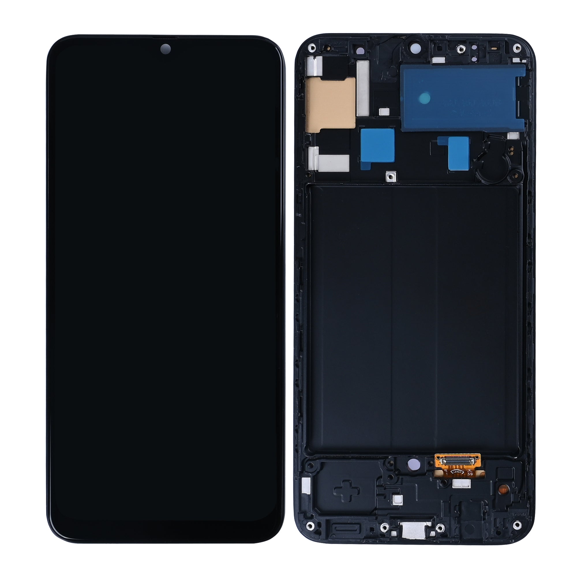 Samsung Galaxy A50 A505F Display und Touchscreen-Digitizer mit Rahmen Black Soft-OLED – Bild 3