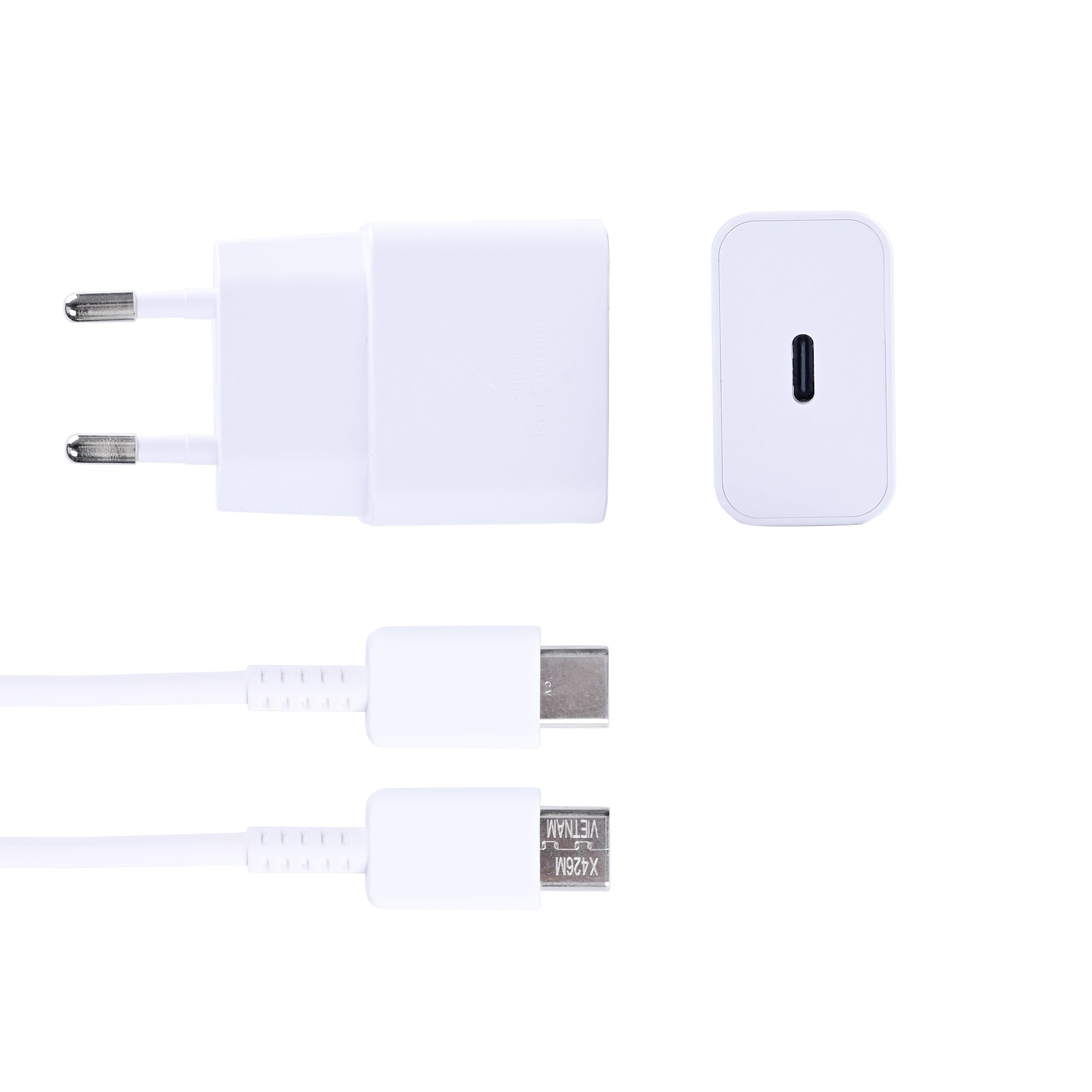 Samsung Netzteil EP-T2510XWEGEU mit USB-C Kabel 25W White Original Verkaufsverpackung – Bild 3