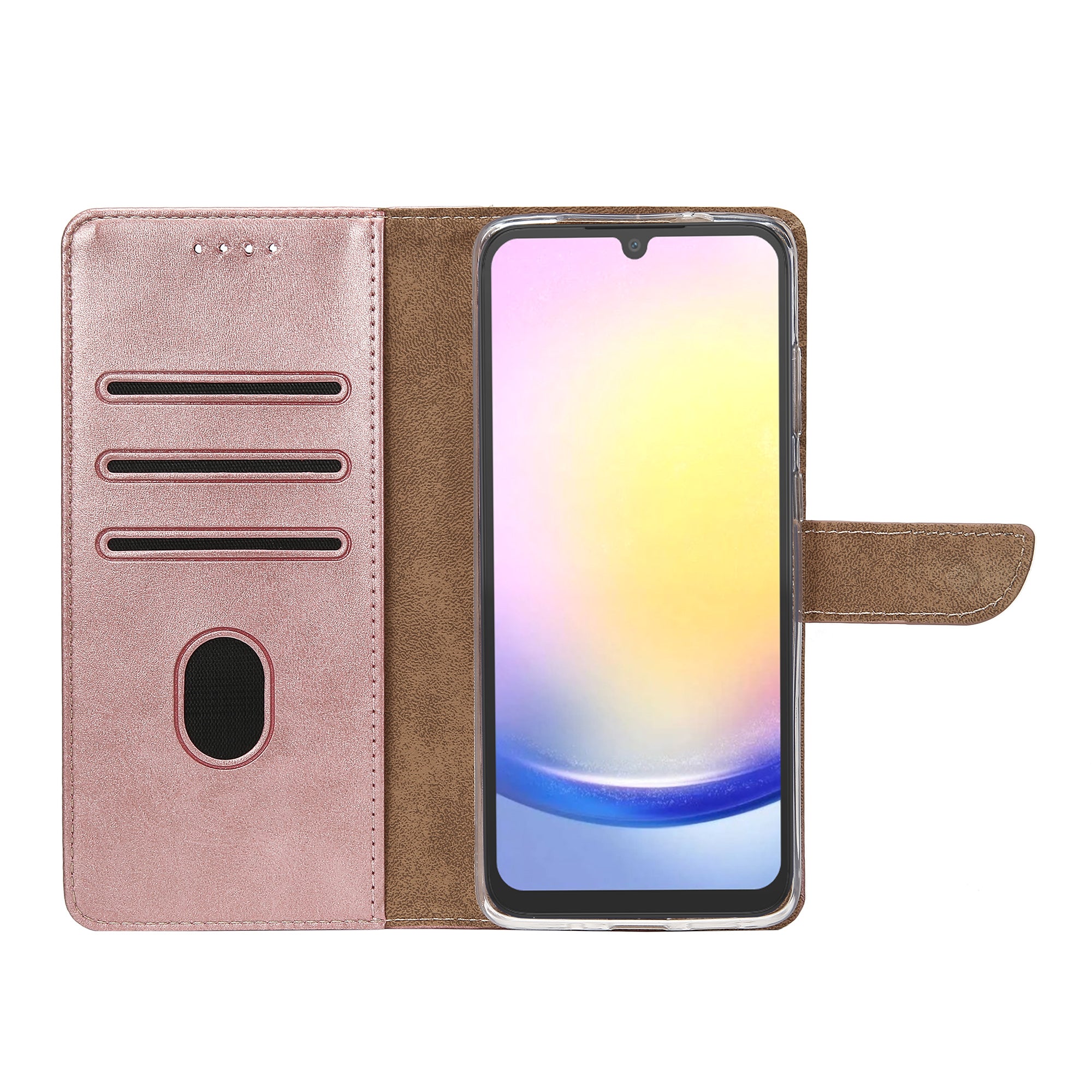 Rixus Buchhülle für Samsung Galaxy A25 5G Pink – Bild 5