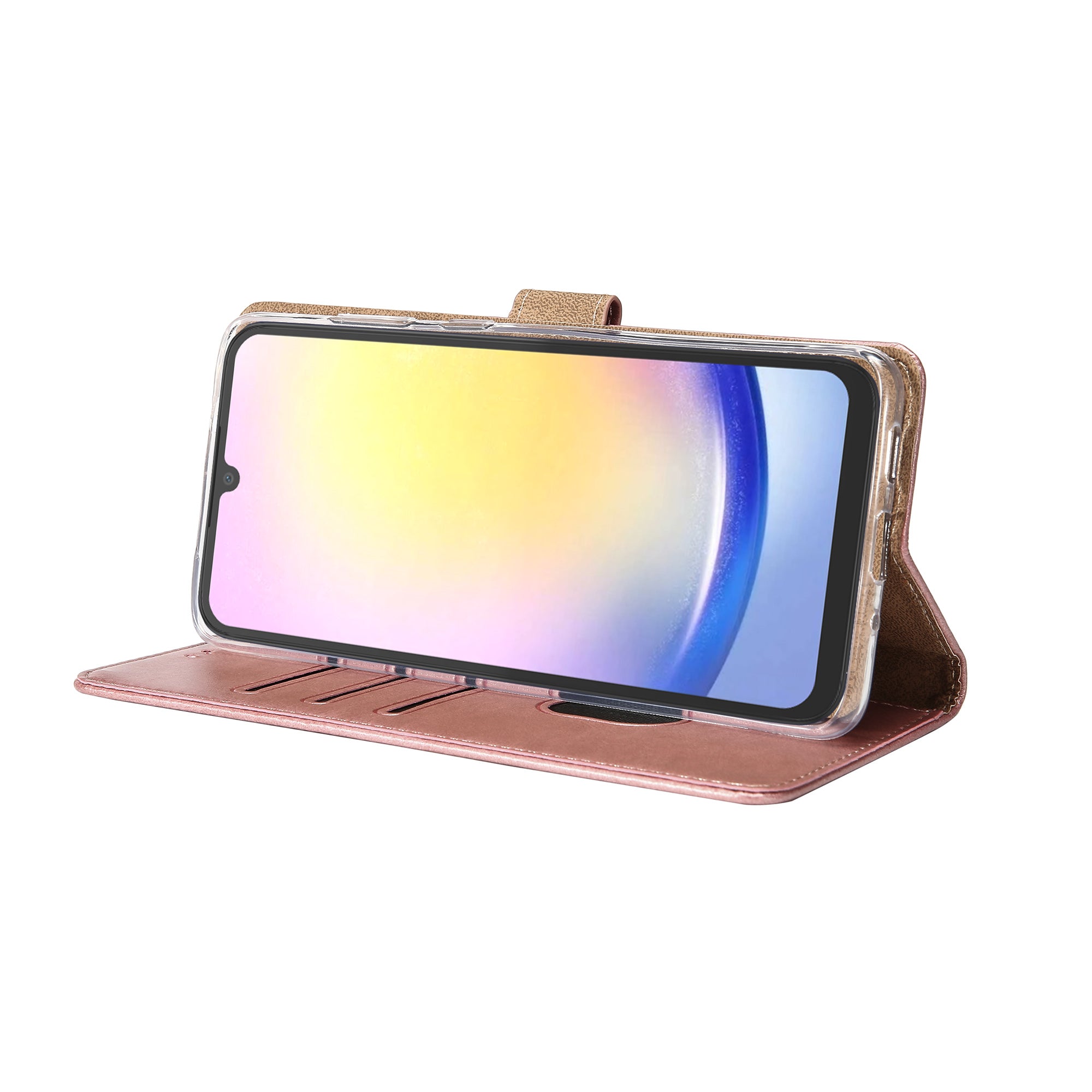 Rixus Buchhülle für Samsung Galaxy A25 5G Pink – Bild 6
