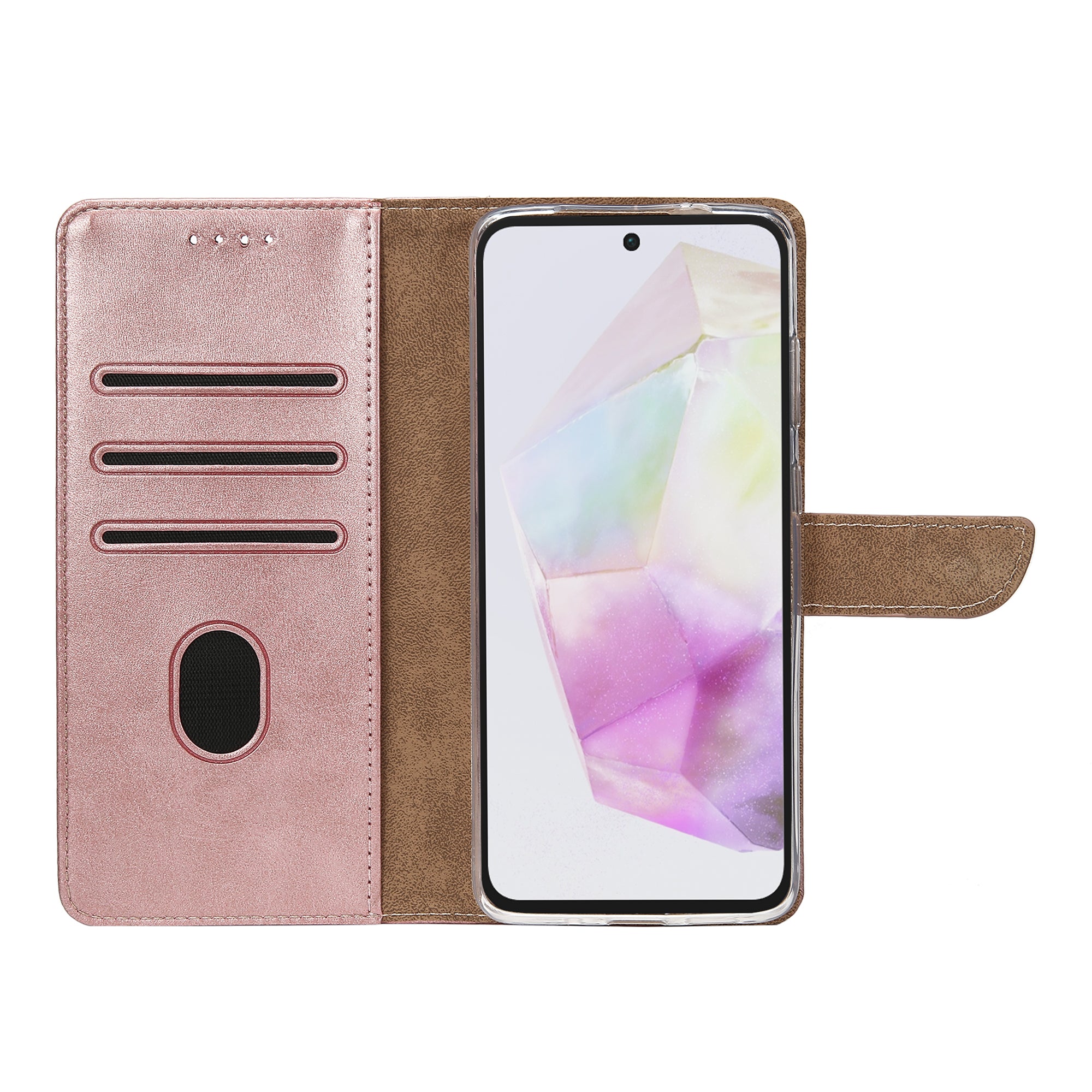 Rixus Buchhülle für Samsung Galaxy A35 5G Pink – Bild 5