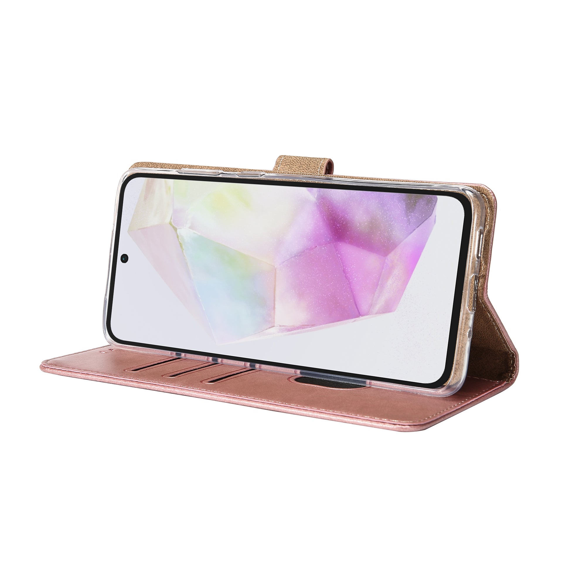 Rixus Buchhülle für Samsung Galaxy A35 5G Pink – Bild 6