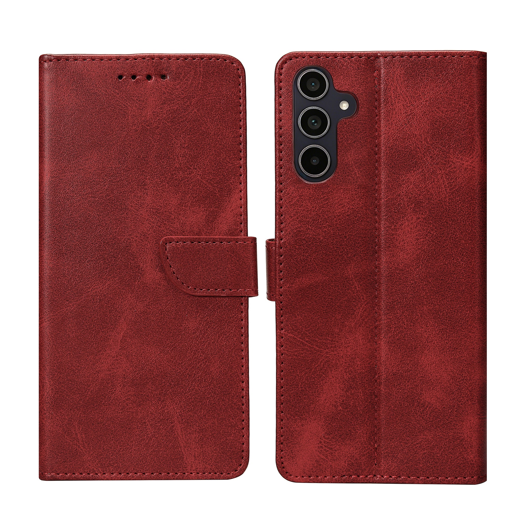 Rixus Buchhülle für Samsung Galaxy A35 5G Dark Red – Bild 3