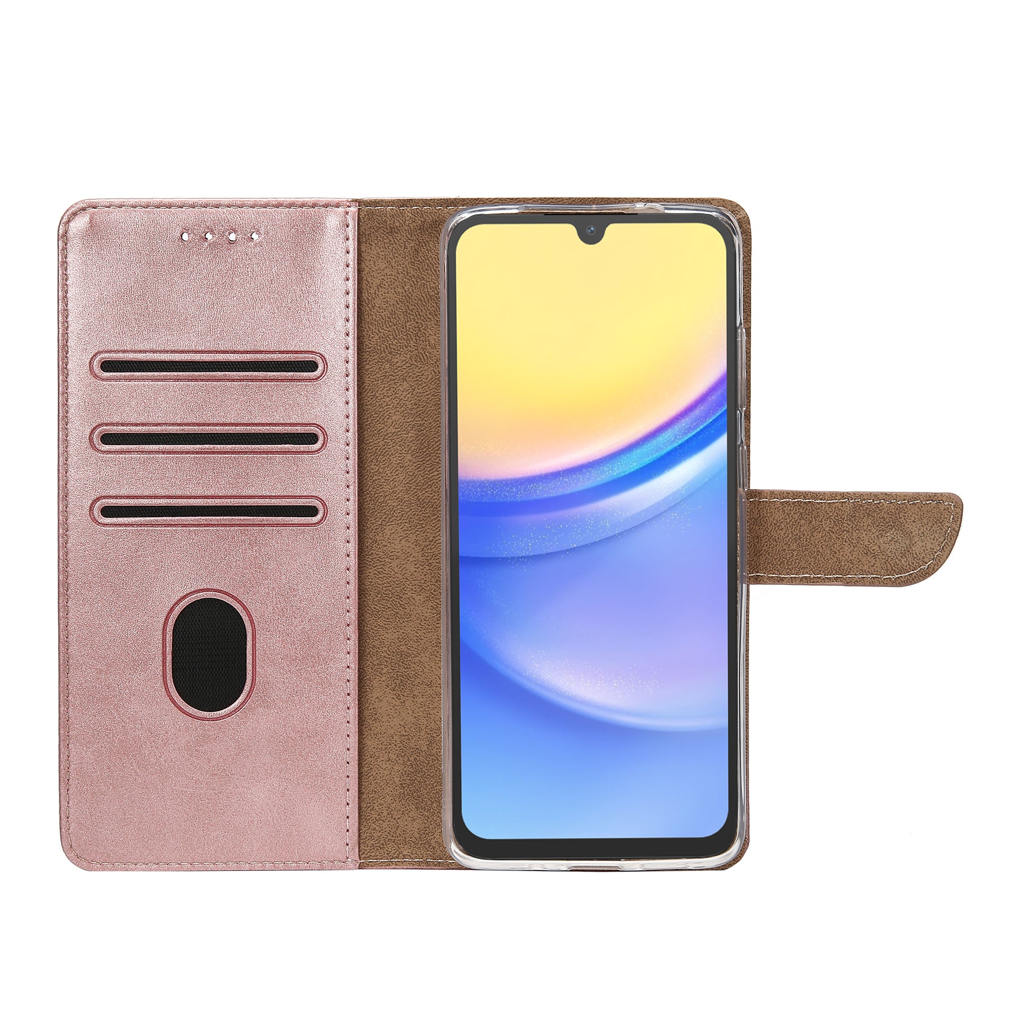 Rixus Buchhülle für Samsung Galaxy A15 5G Pink – Bild 5