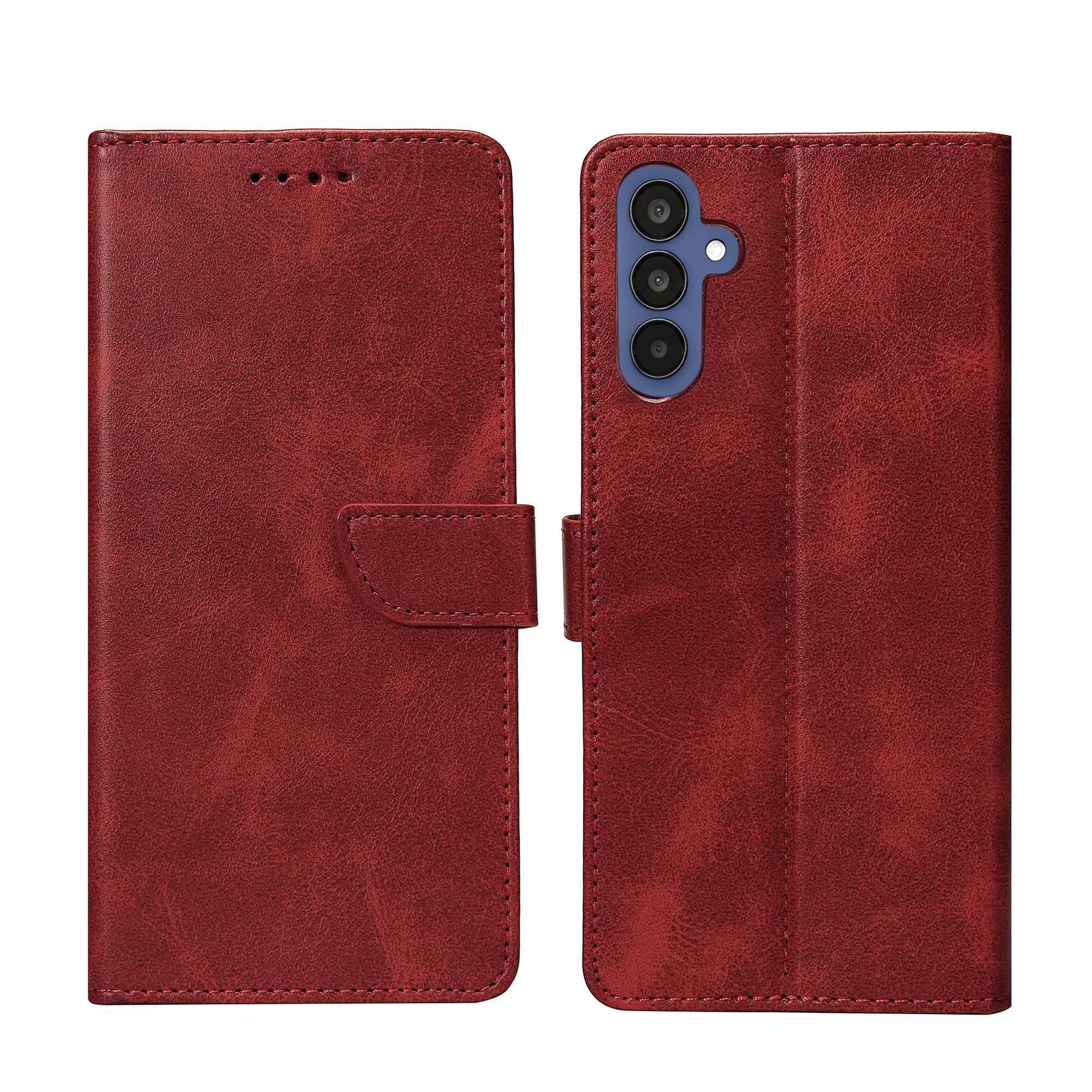Rixus Buchhülle für Samsung Galaxy A15 5G Dark Red – Bild 3